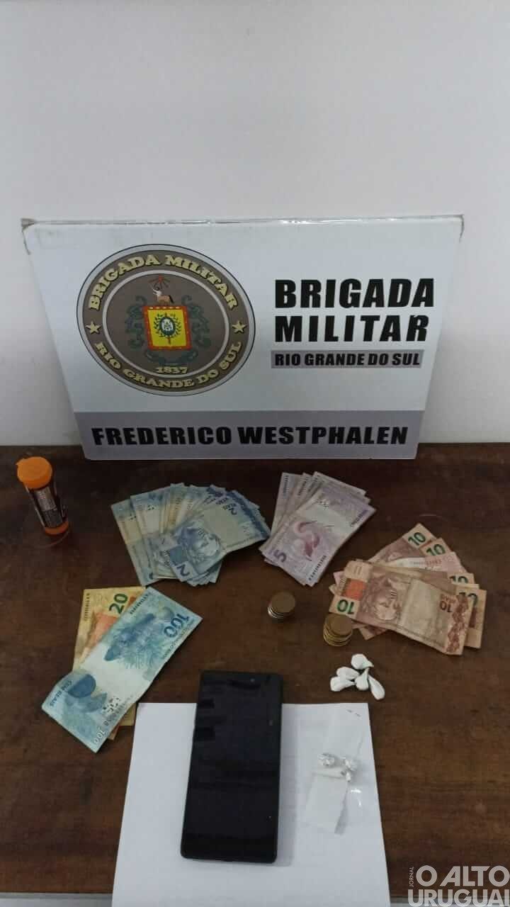BM apreende drogas em Frederico Westphalen