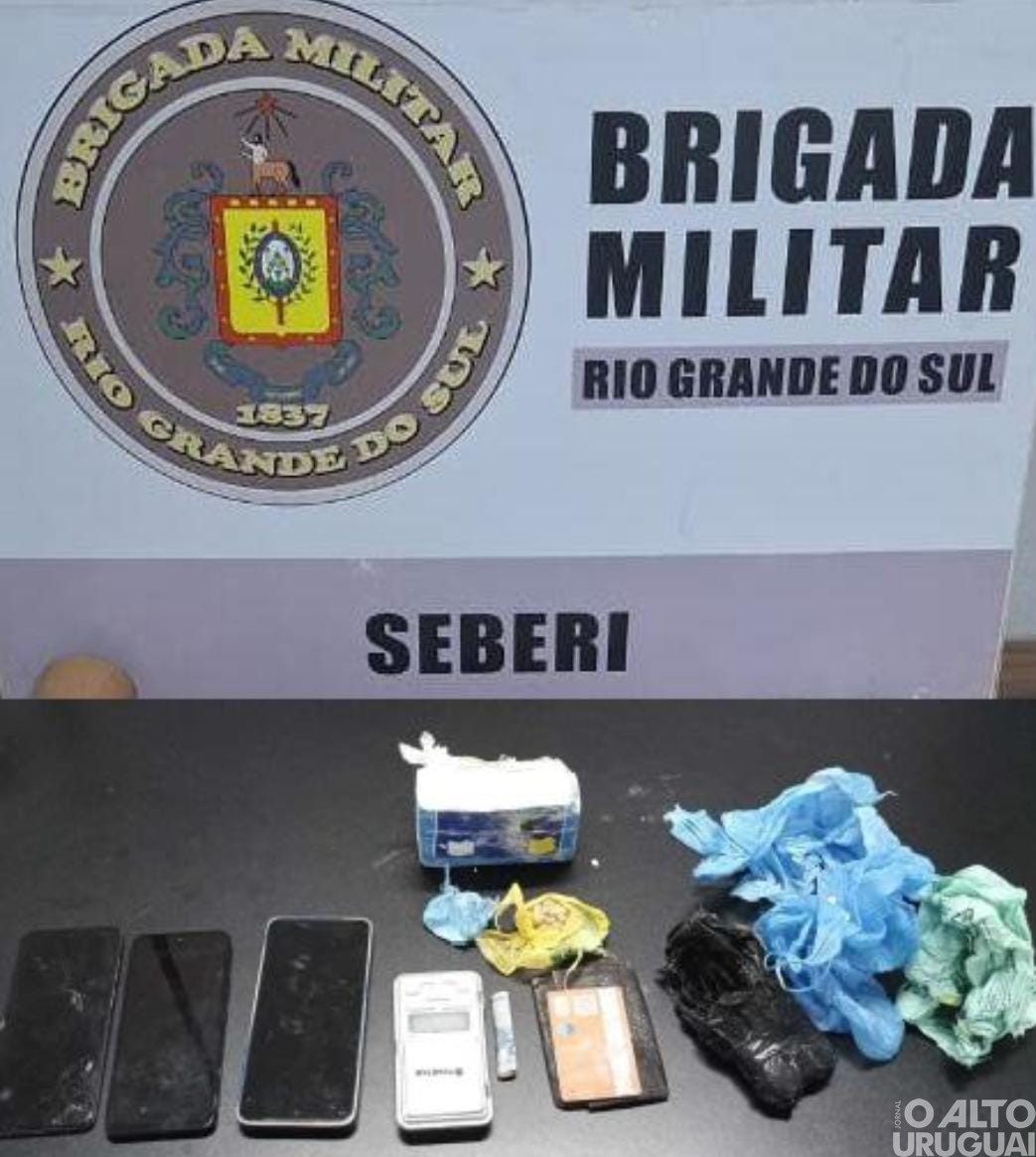 Brigada Militar prende indivíduo por tráfico de drogas em Seberi