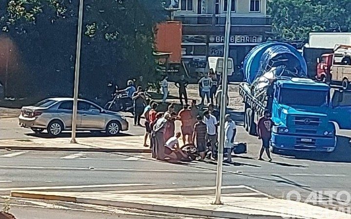 FW: motociclista fica ferido em acidente na BR-386