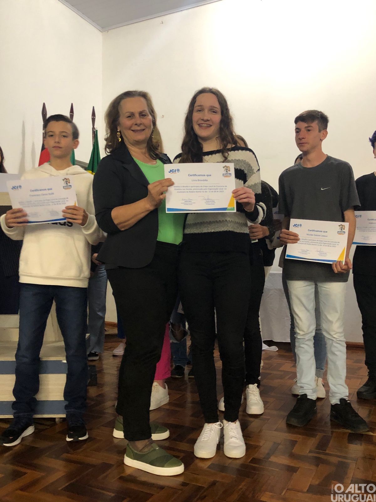 Estudantes de Rodeio Bonito participam da final do Concurso de Oratória nas Escolas