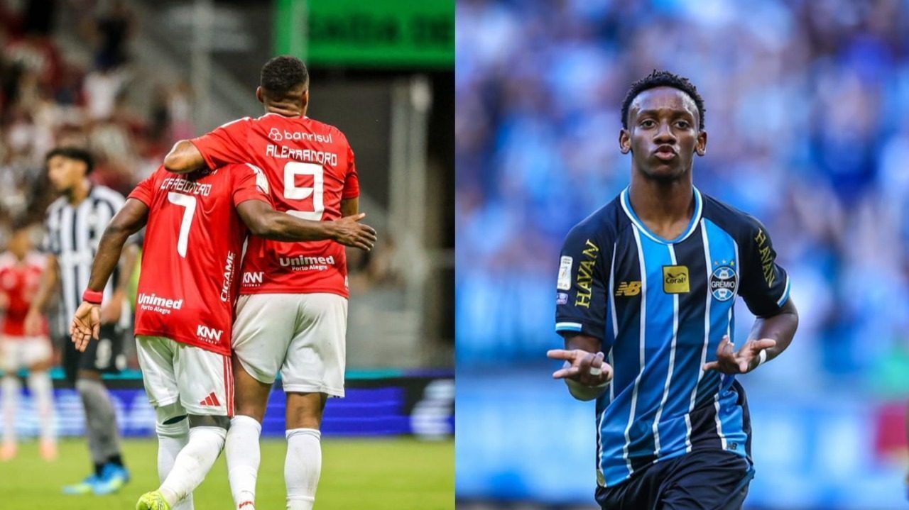 (Fotos: Ricardo Duarte/Inter e Lucas Uebel/Grêmio)