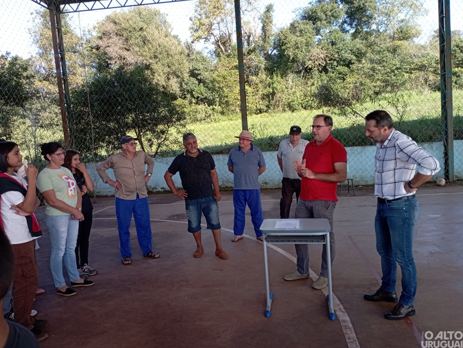 Cerro Grande: assinada ordem de início das obras na quadra da Escola Getúlio Vargas
