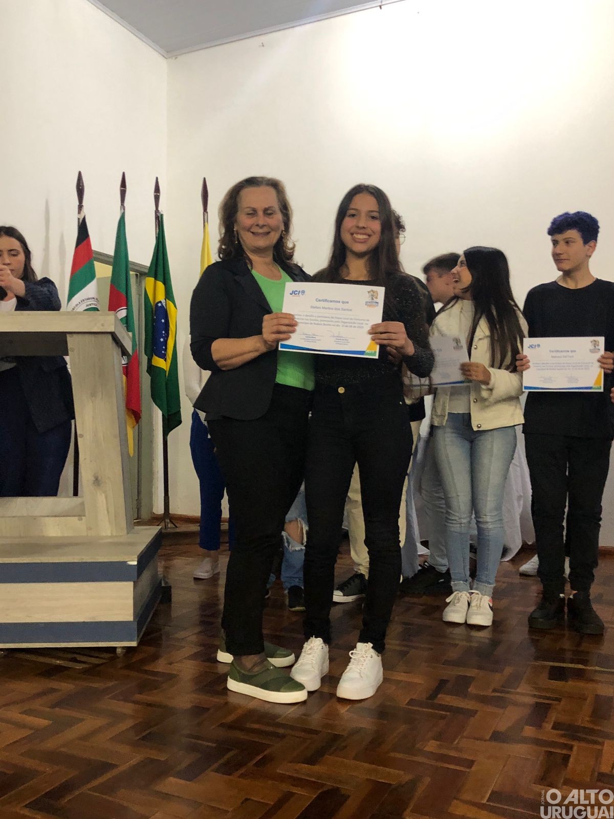 Estudantes de Rodeio Bonito participam da final do Concurso de Oratória nas Escolas