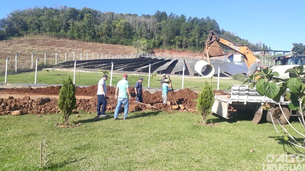 Executivo de Planalto monitora instalação de tubos