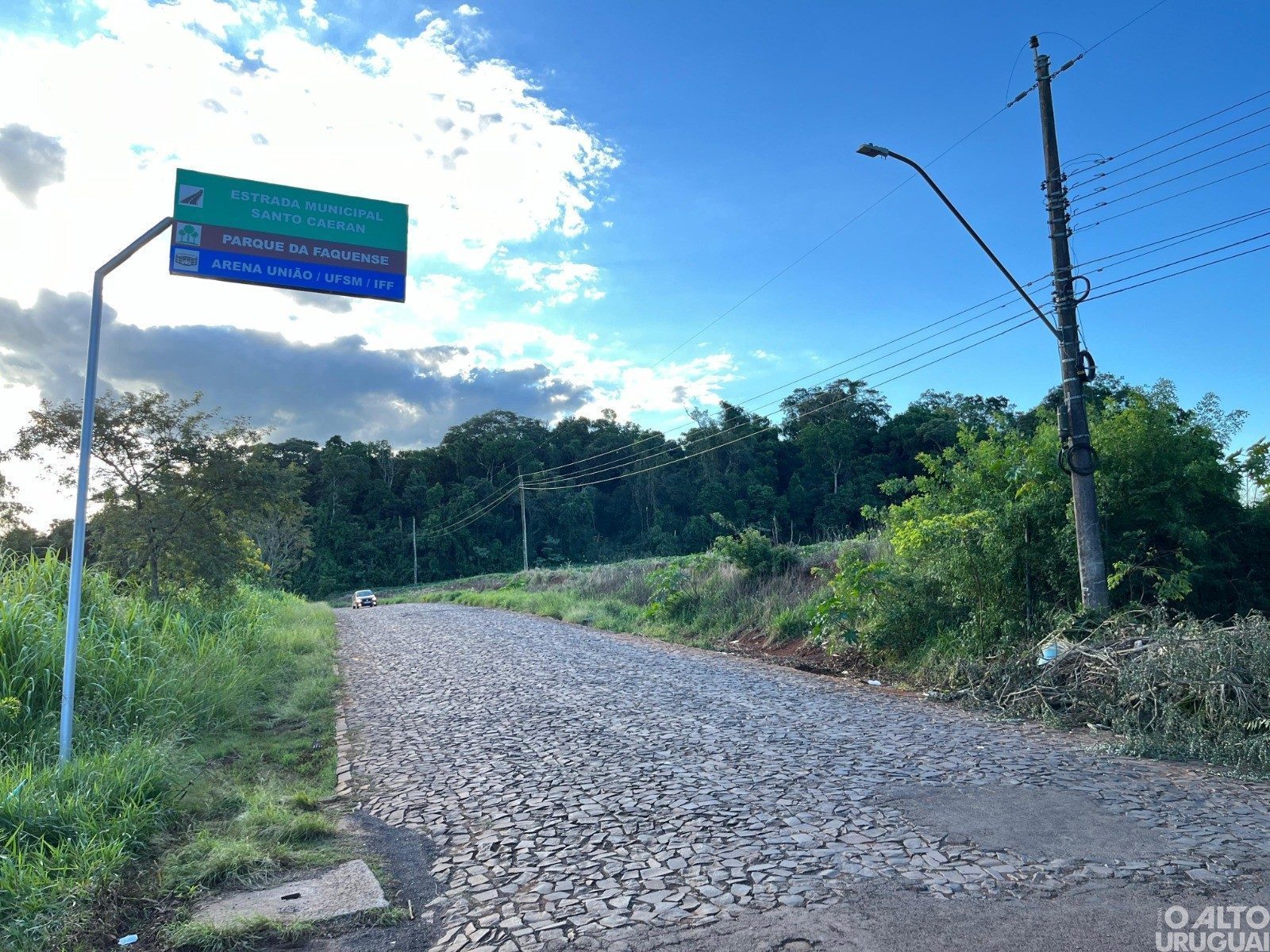 FW: avenida Santo Caeran está interrompida para obras de pavimentação