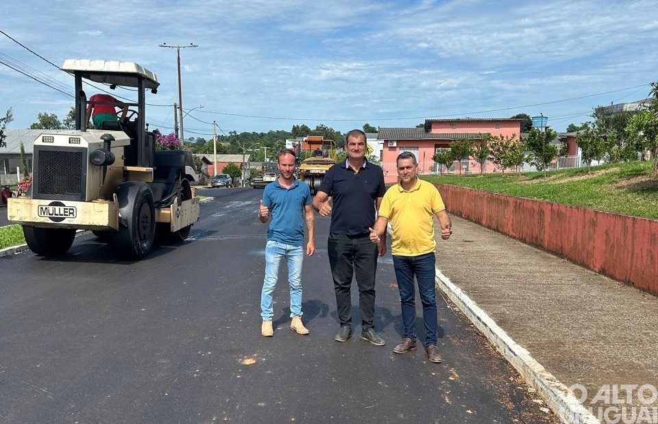 Vias de Caiçara recebem pavimentação asfáltica