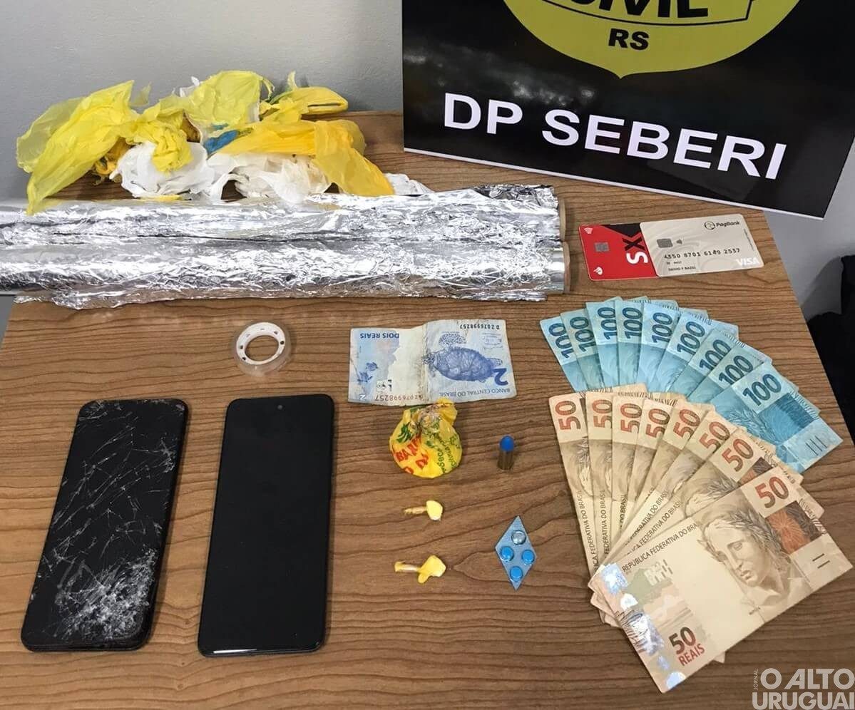 Indivíduo é preso em flagrante por tráfico de drogas em Seberi
