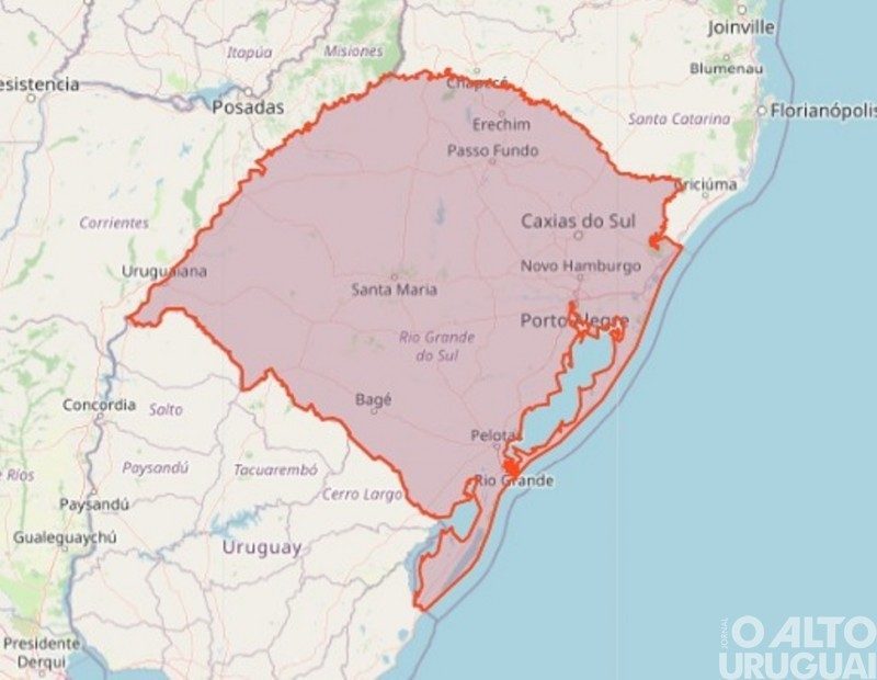 MetSul alerta para o risco de vendavais