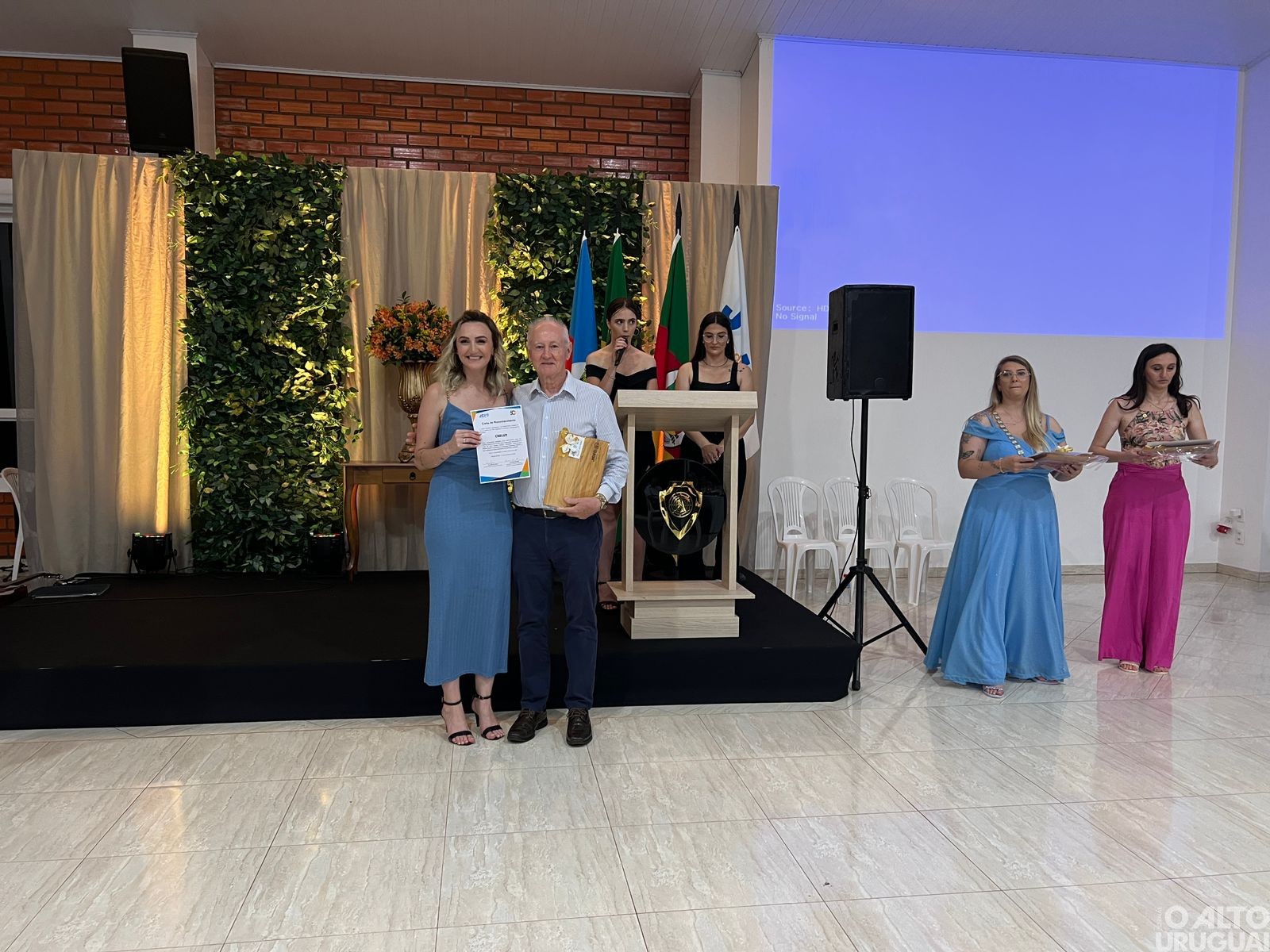 Jantar festivo com honrarias marca os 50 anos da JCI em Rodeio Bonito