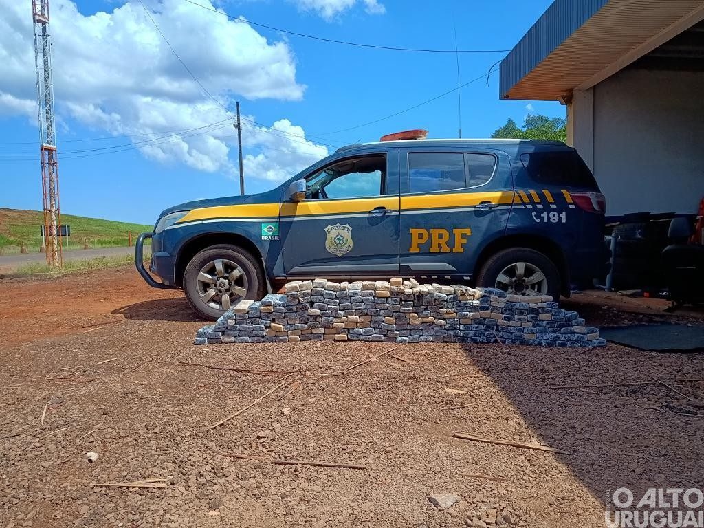 Argentino é preso pela PRF transportando mais de 150 quilos de maconha em Seberi