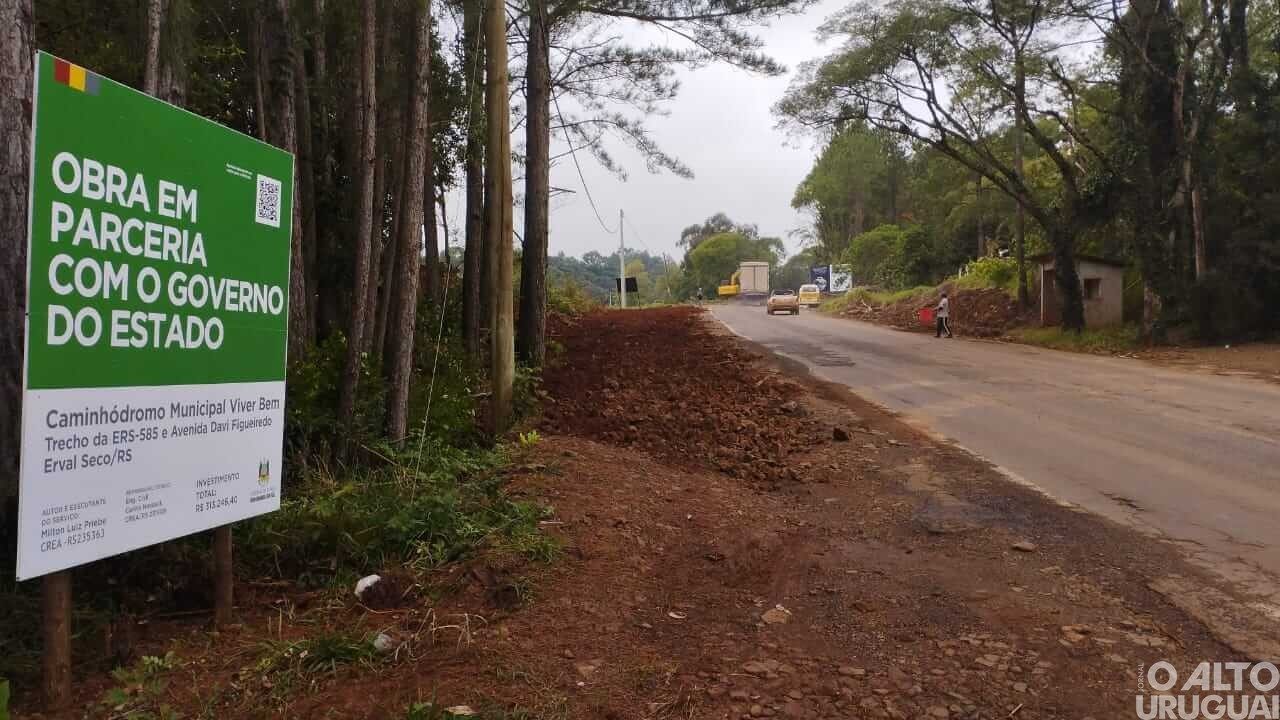 Administração de Erval Seco inicia construção do caminhódromo