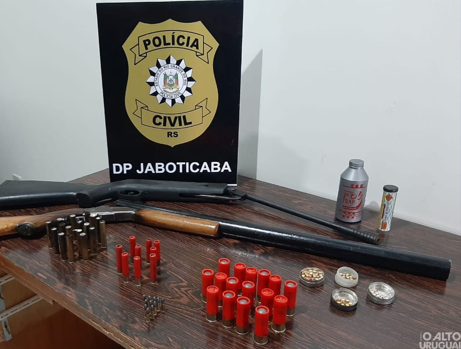 Polícia Civil realiza apreensão de armas em Jaboticaba