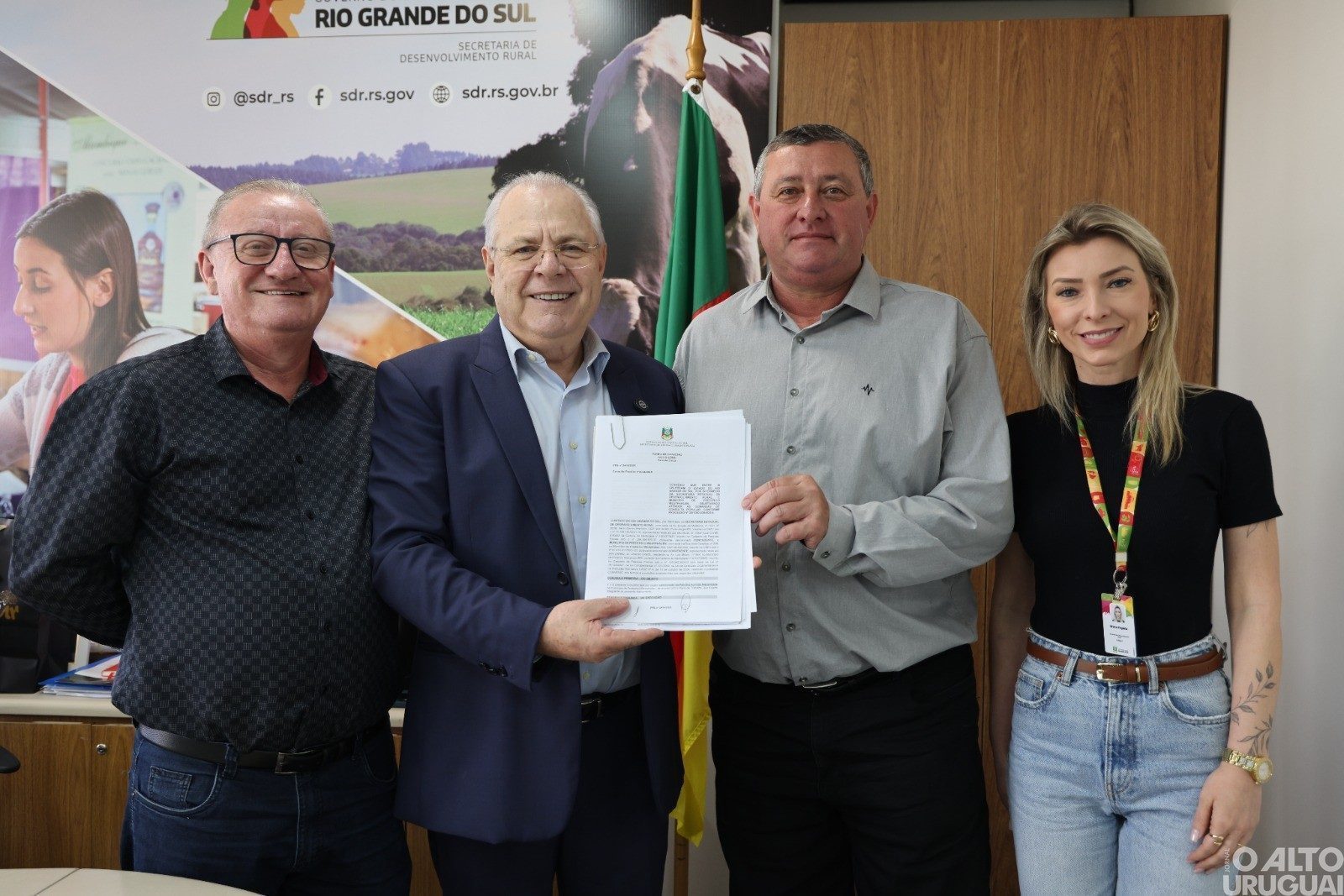 Secretaria de Agricultura de FW assina convênio com o Estado
