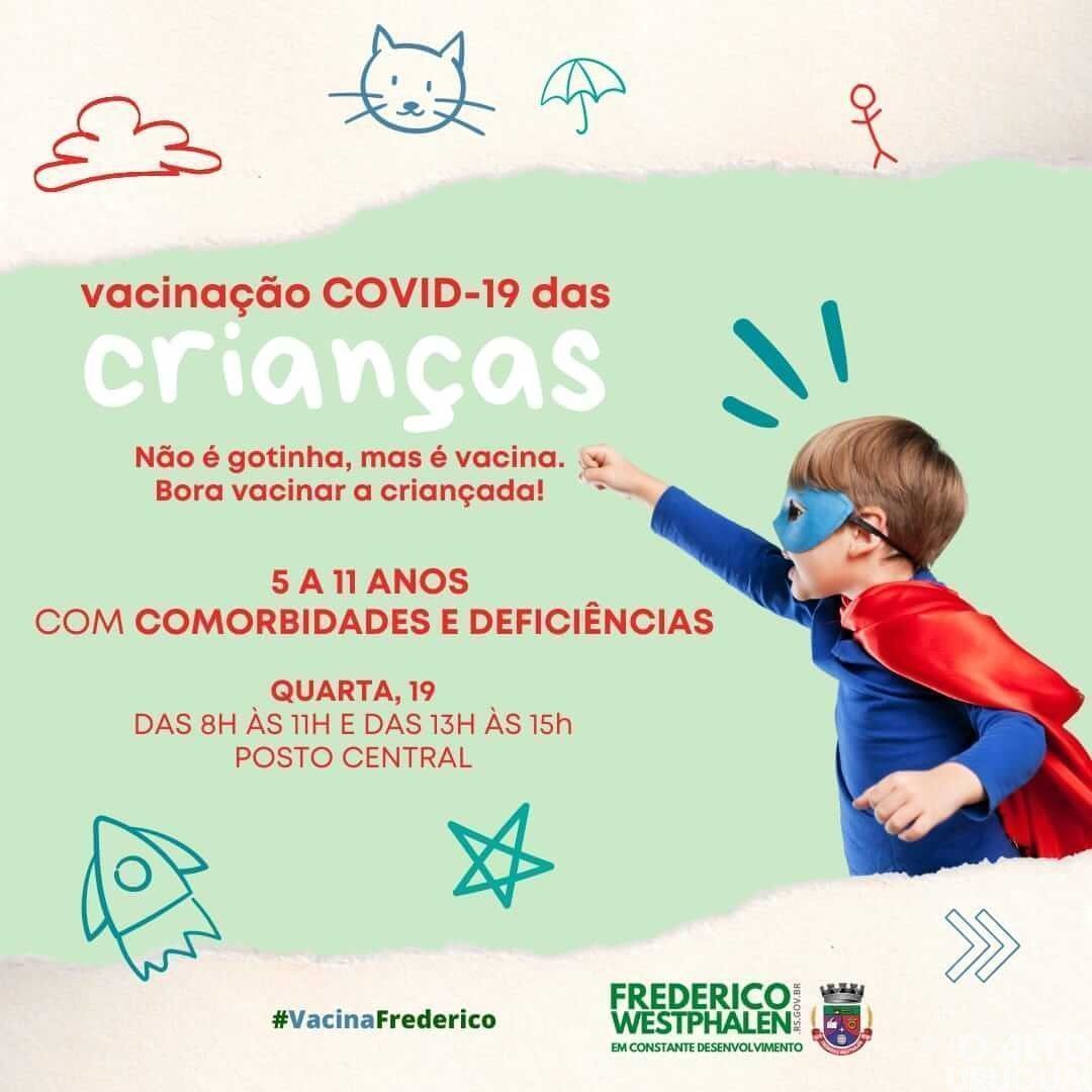 Covid-19: vacinação de crianças inicia nesta quarta-feira em FW