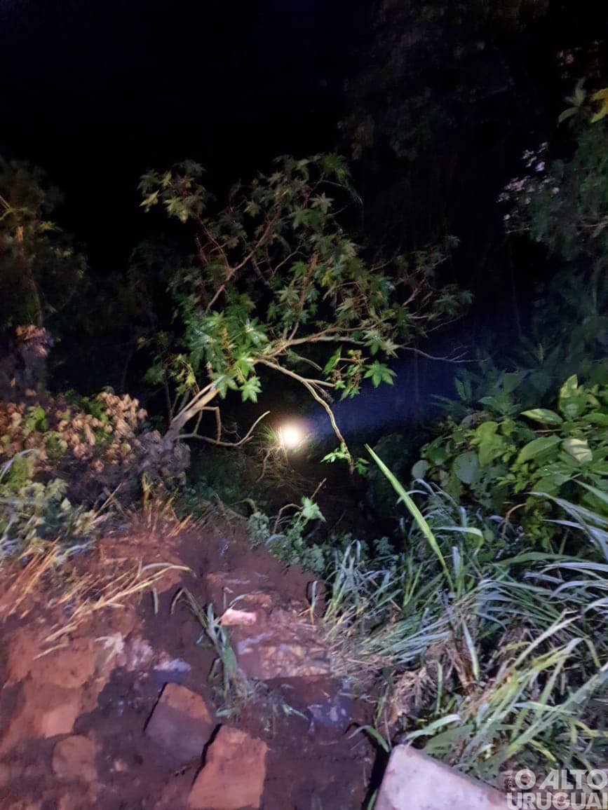 Três pessoas morrem após carro tombar no rio do Mel em Iraí