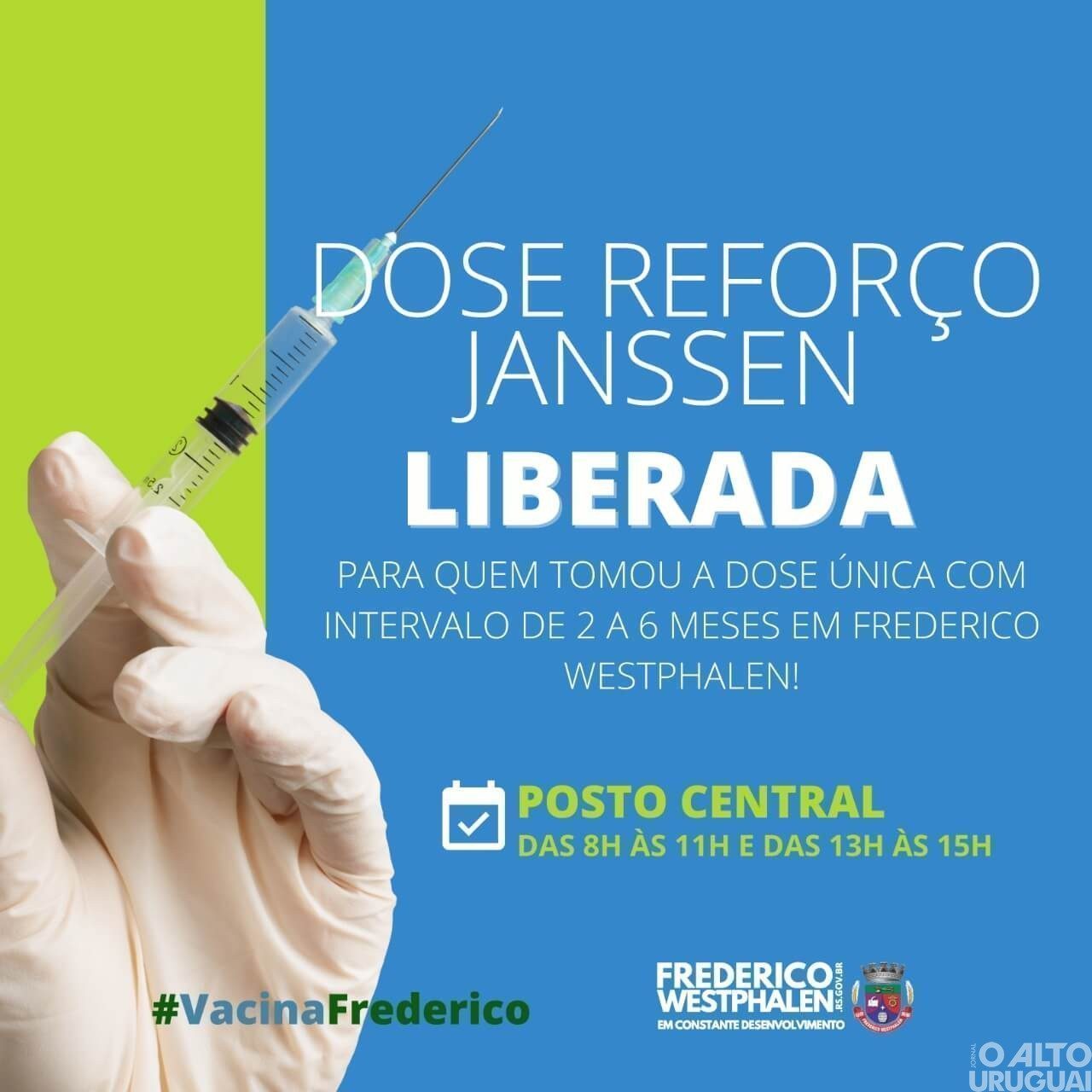 FW: liberada a dose de reforço da Janssen