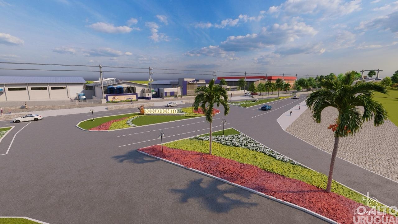 Entrega da revitalização do trevo é realizada em Rodeio Bonito