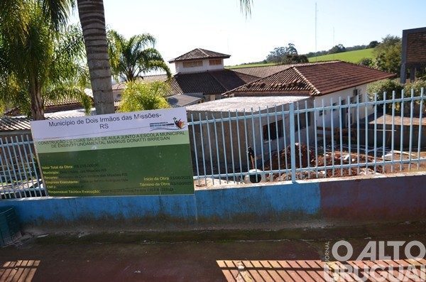 Dois irmãos das Missões constrói duas novas salas em escola municipal