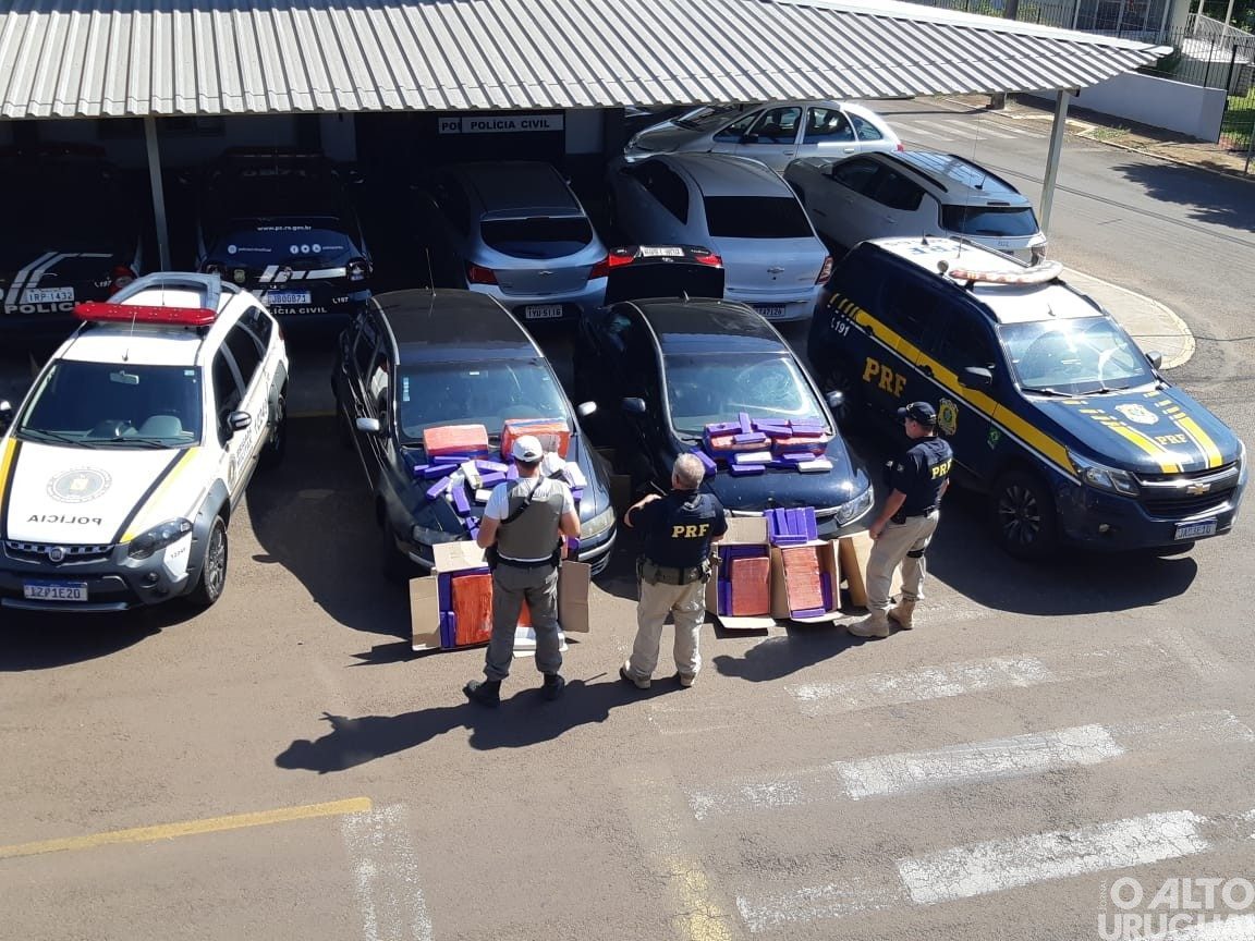 PRF e BM prendem traficantes com 235 quilos de maconha em FW