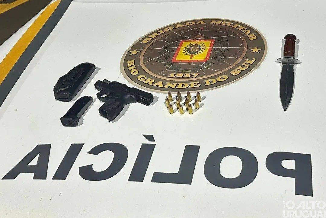 BM realiza prisão por ameaça e disparo de arma de fogo em Rodeio Bonito