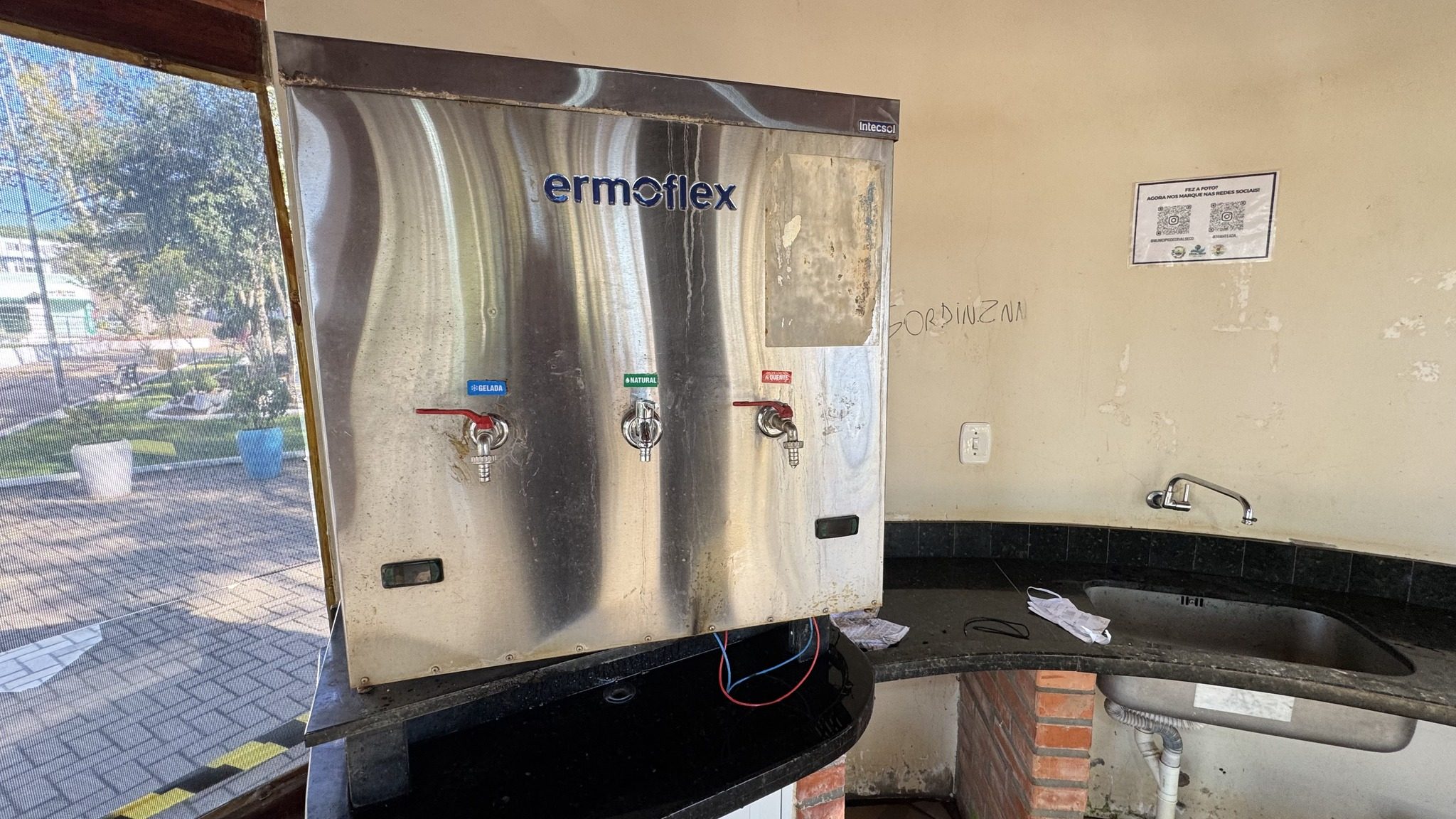 Danos em equipamento público são registrados em Erval Seco