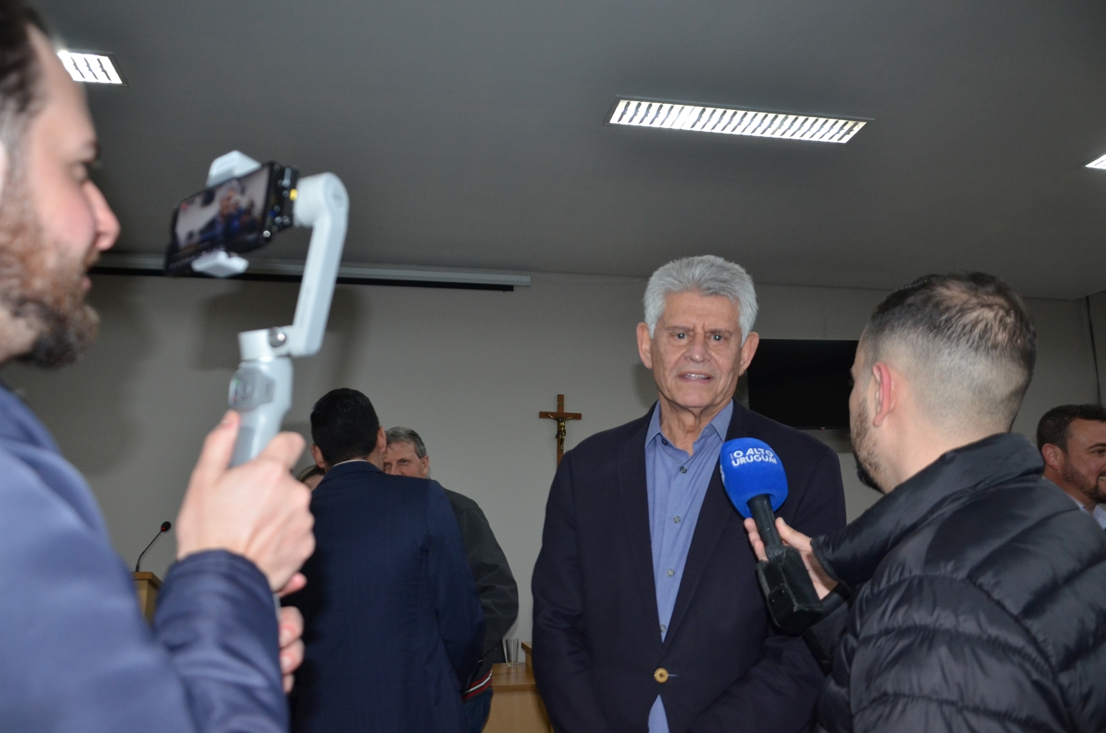 Reunião dos prefeitos da Amzop na Câmara de Vereadores de Erval Seco