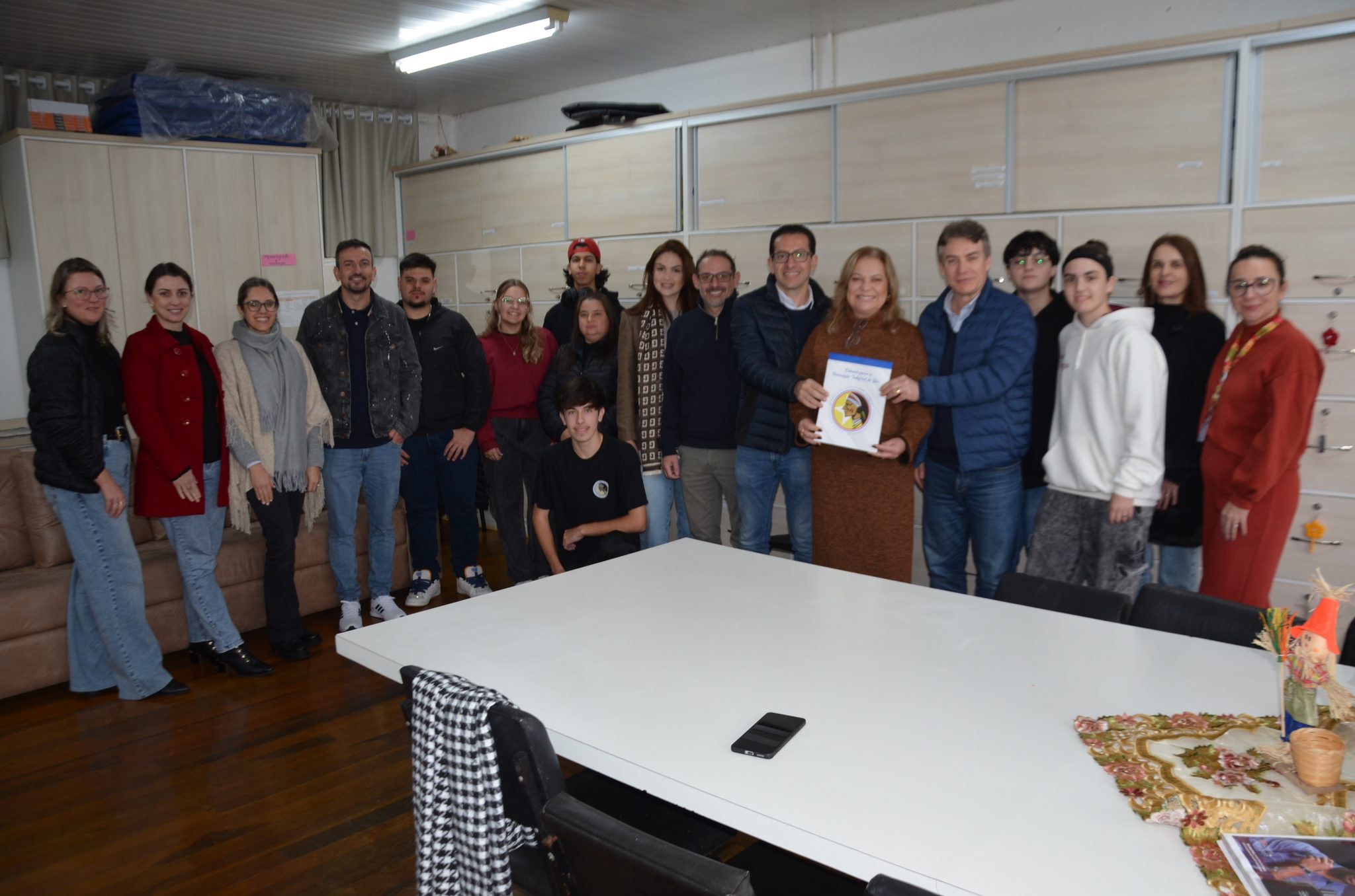FW - visita do presidente do MDB Vilmar Zanchin