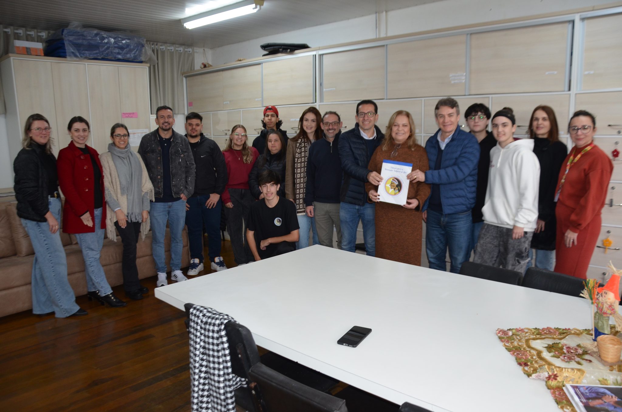 FW - visita do presidente do MDB Vilmar Zanchin