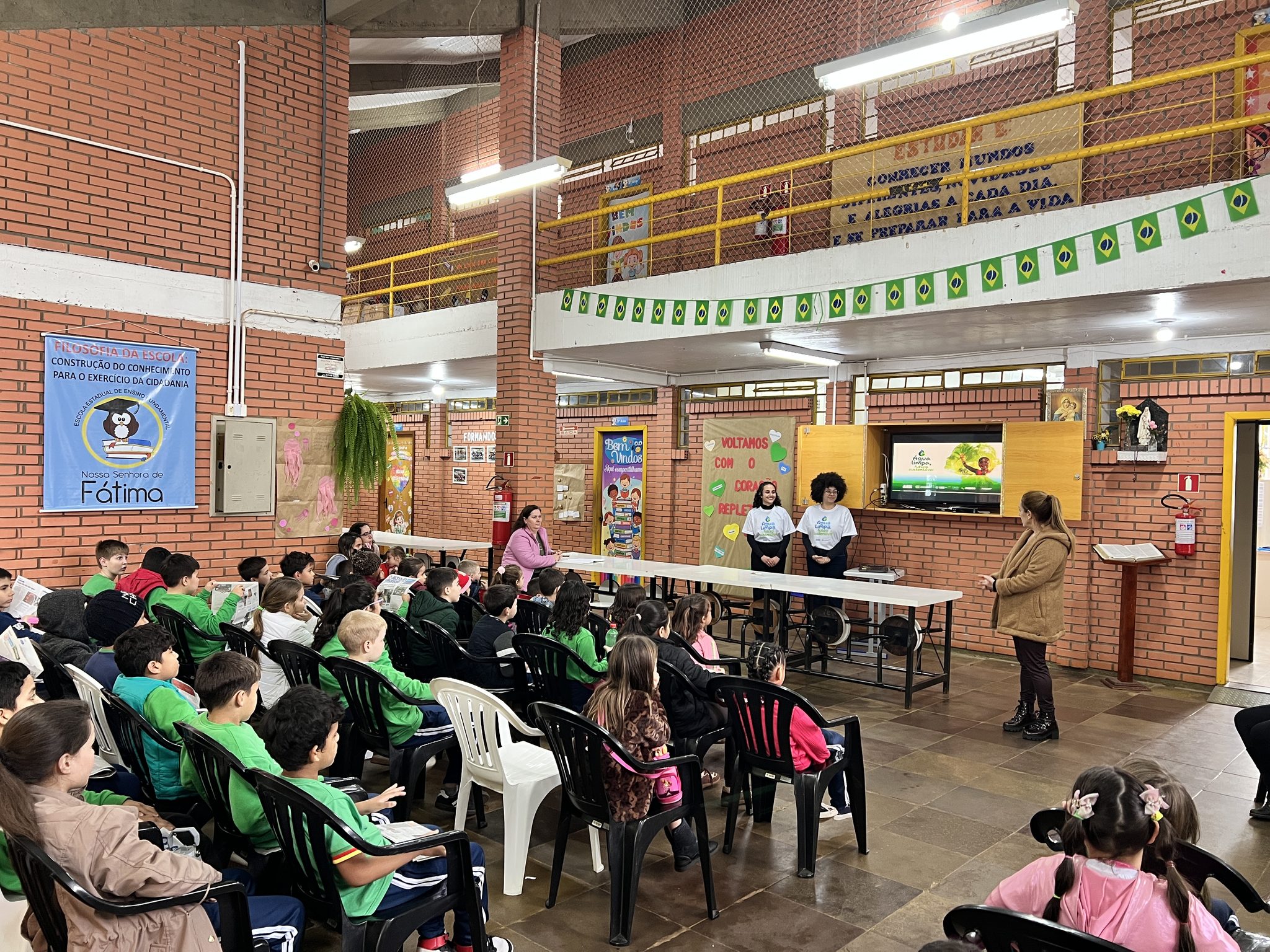 Água Limpa, Futuro Sustentável: Escola Estadual de Ensino Fundamental Nossa Senhora Fátima