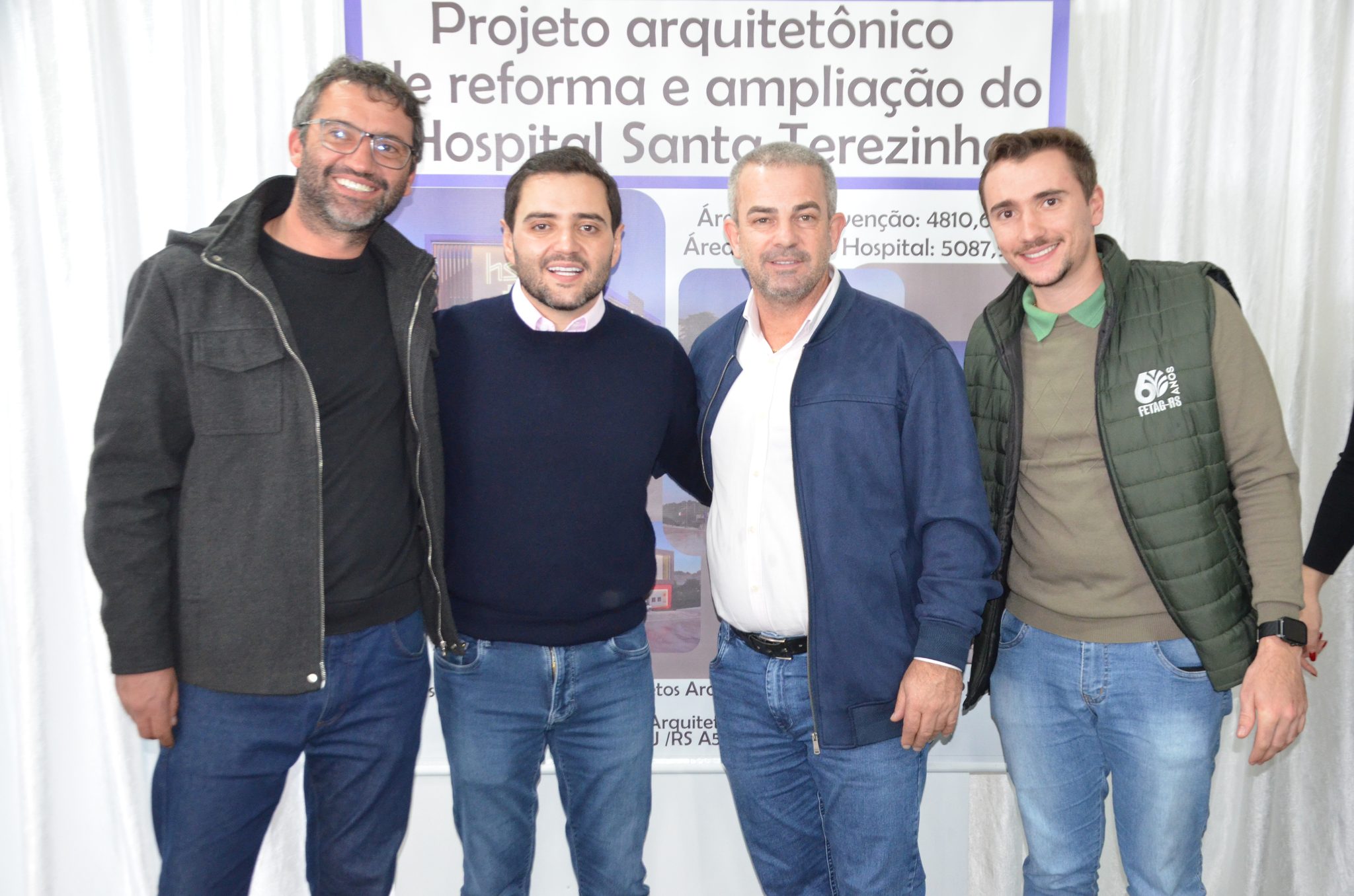 Inauguração da nova ala de saúde mental no Hospital Santa Terezinha, em Palmitinho