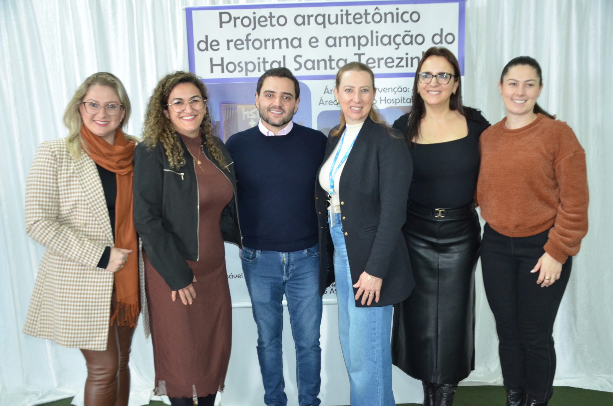 Inauguração da nova ala de saúde mental no Hospital Santa Terezinha, em Palmitinho