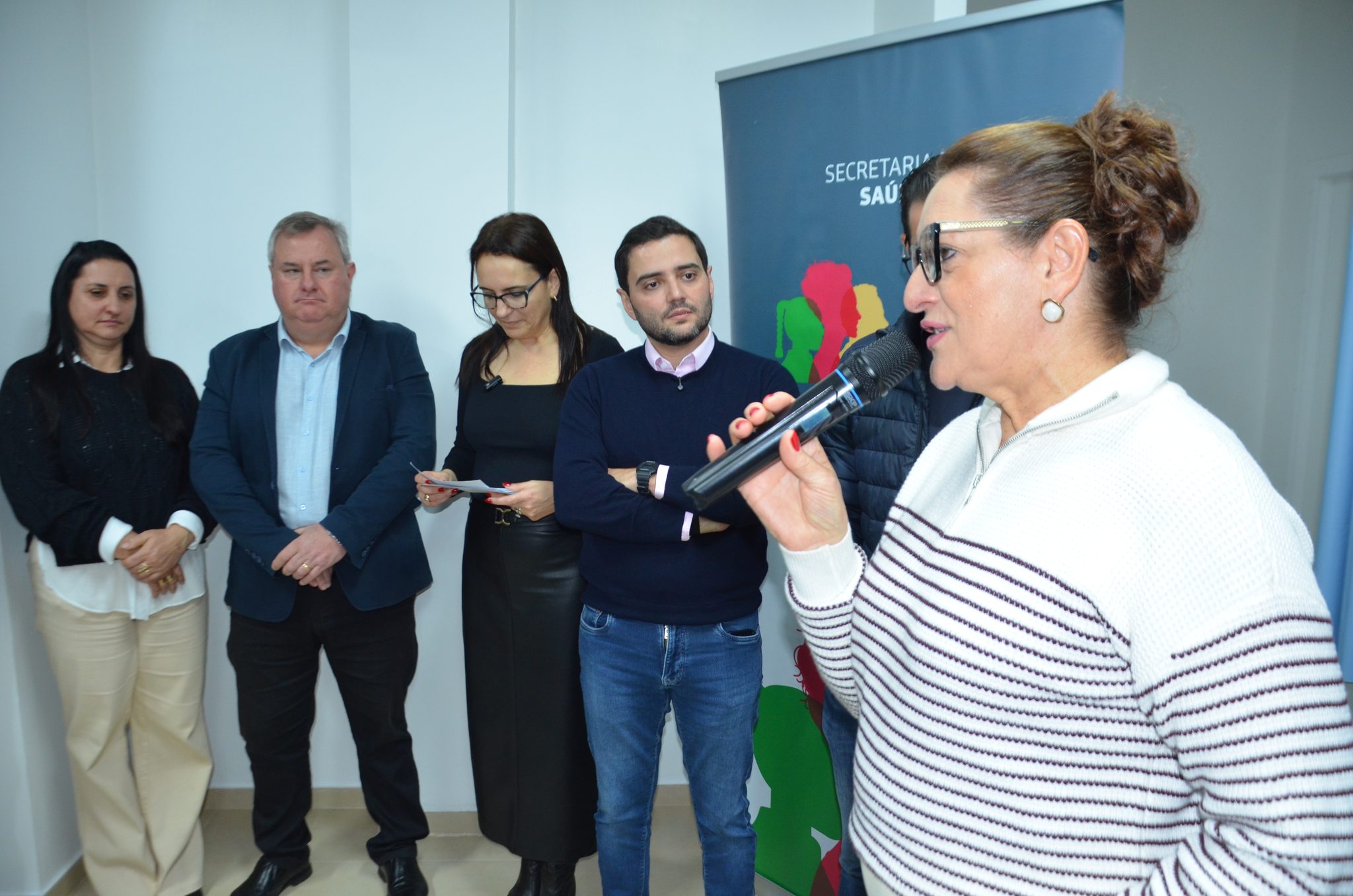 Inauguração da nova ala de saúde mental no Hospital Santa Terezinha, em Palmitinho
