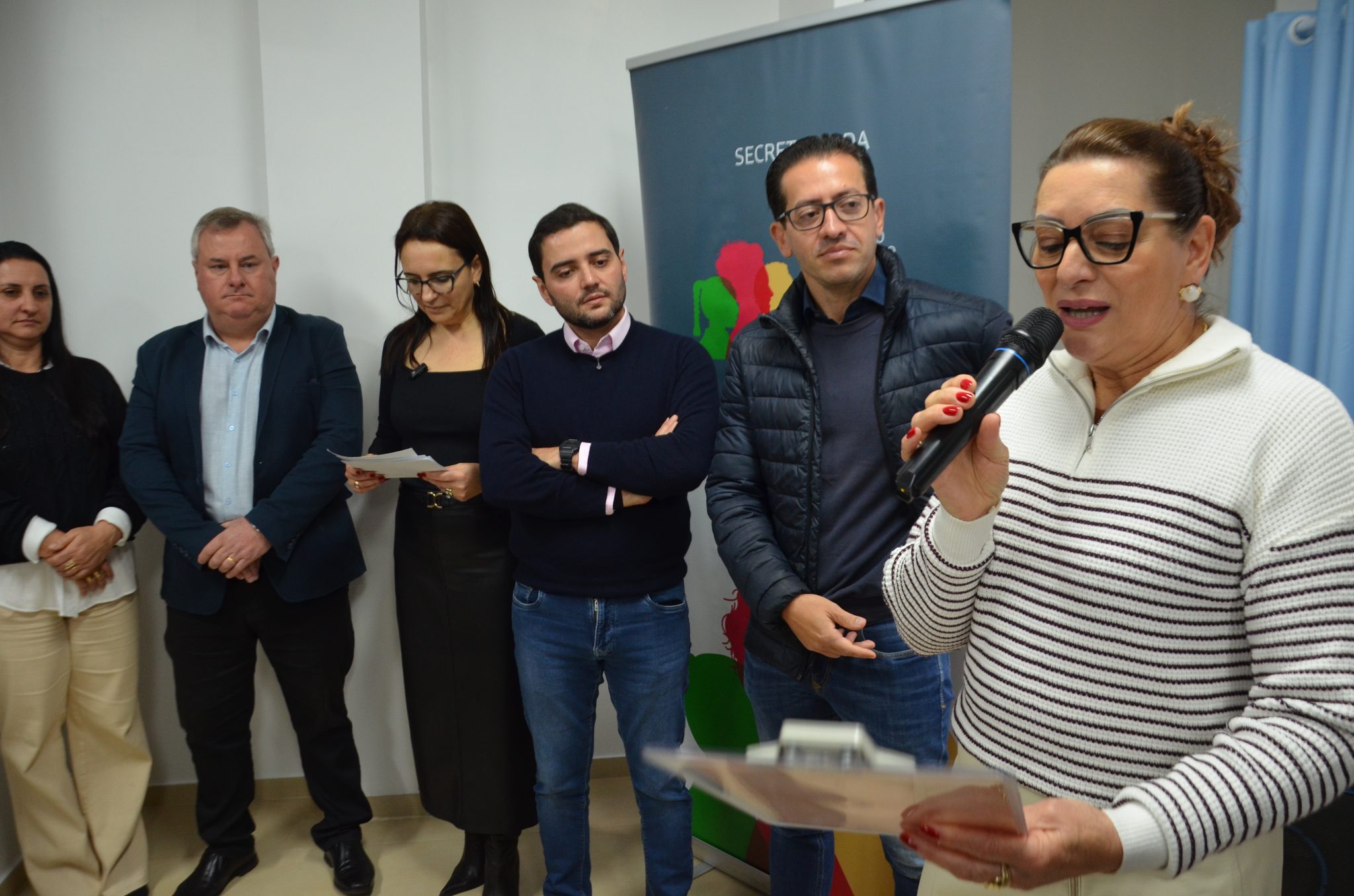 Inauguração da nova ala de saúde mental no Hospital Santa Terezinha, em Palmitinho