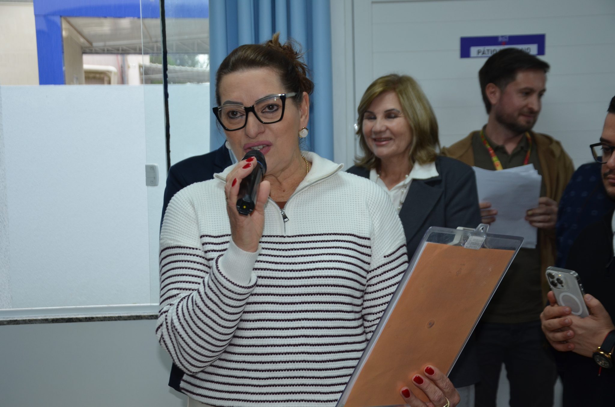 Inauguração da nova ala de saúde mental no Hospital Santa Terezinha, em Palmitinho