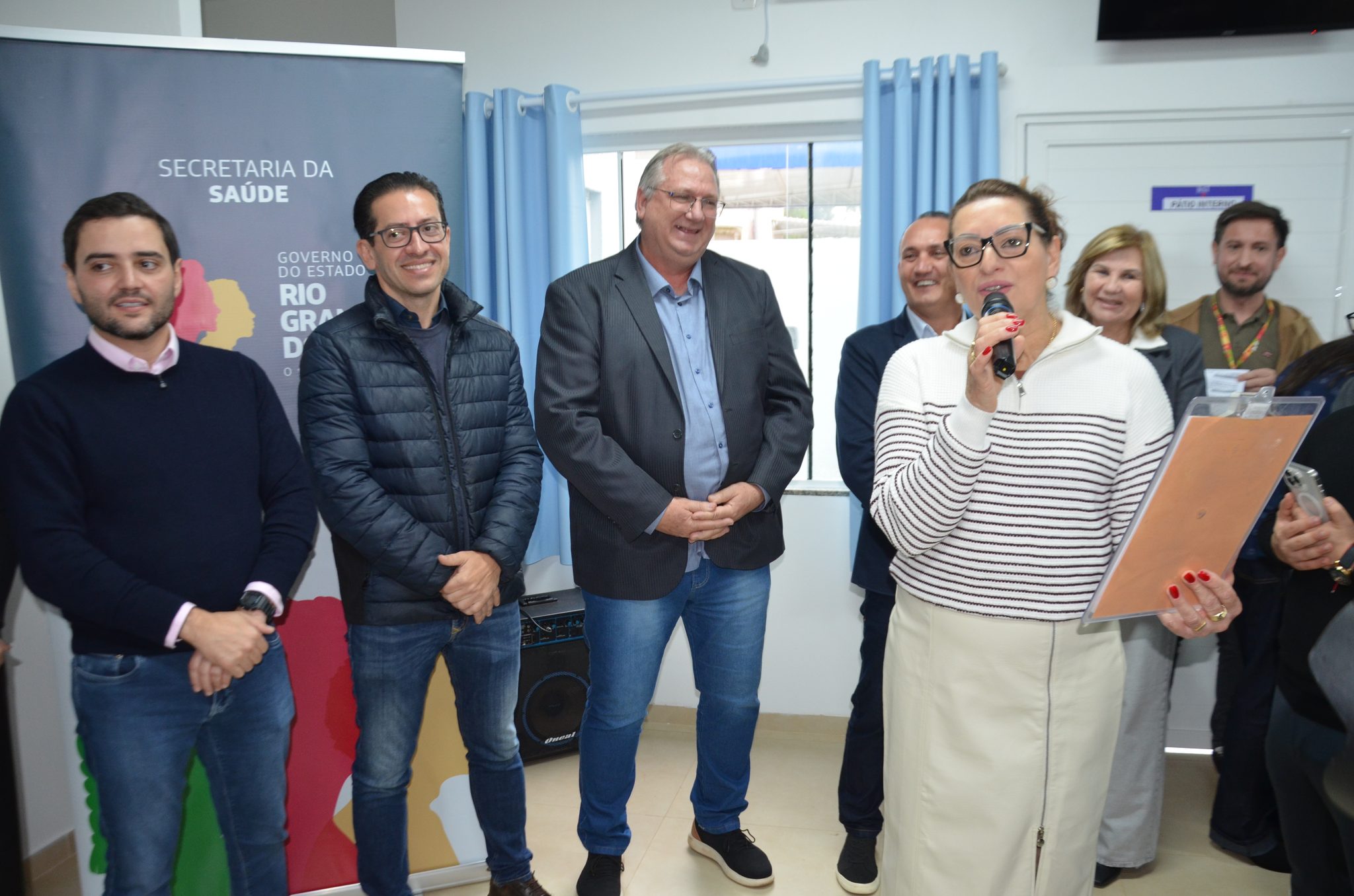 Inauguração da nova ala de saúde mental no Hospital Santa Terezinha, em Palmitinho