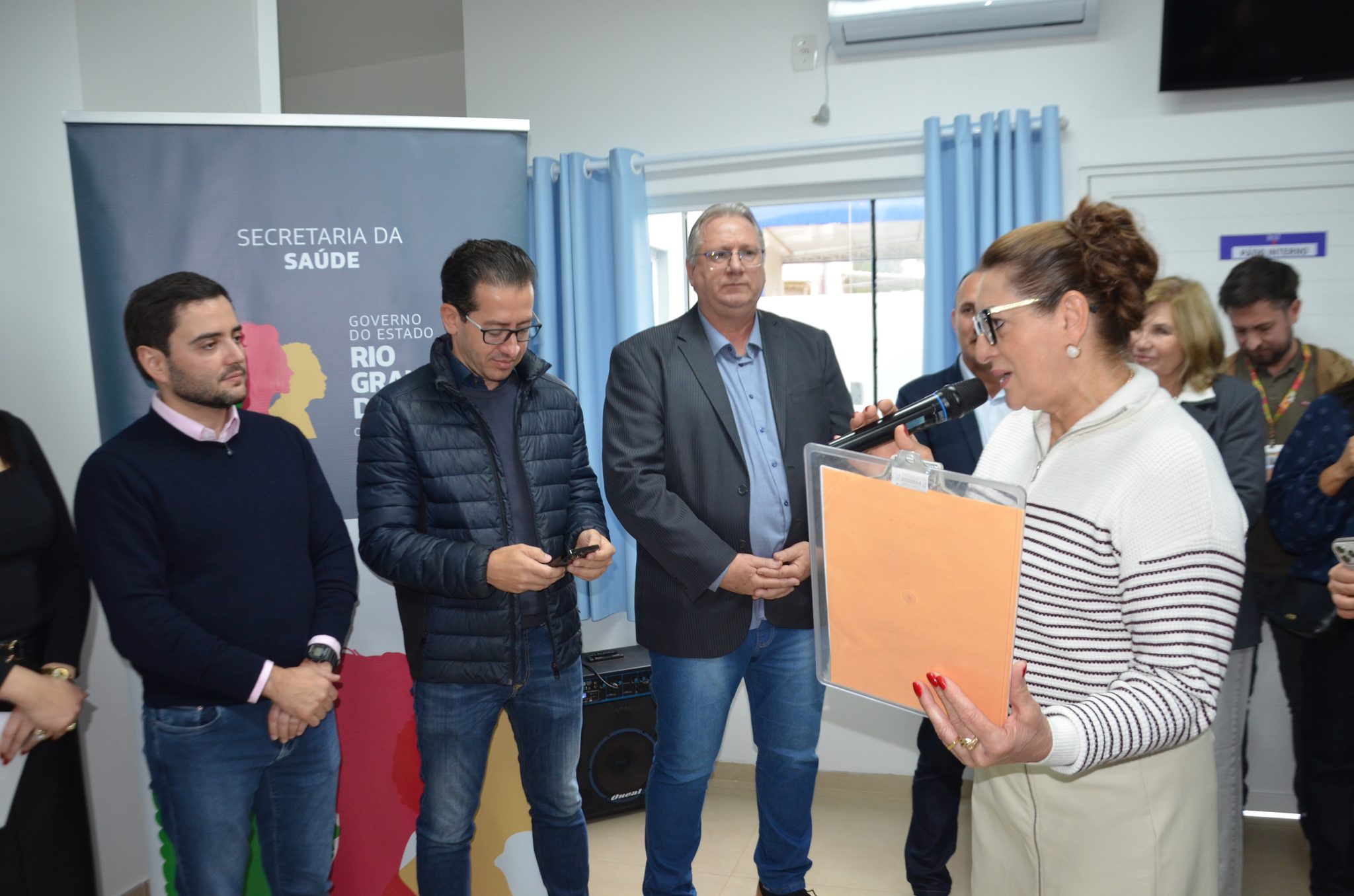 Inauguração da nova ala de saúde mental no Hospital Santa Terezinha, em Palmitinho