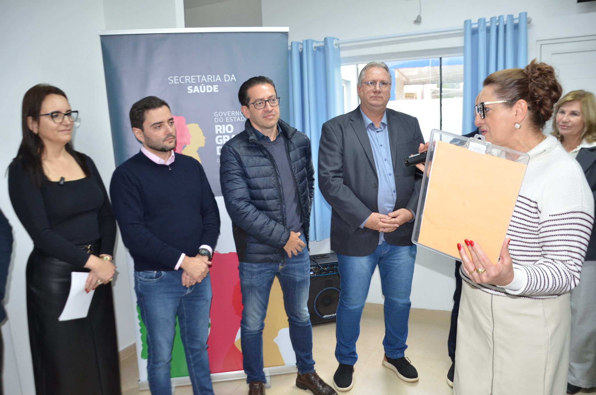 Inauguração da nova ala de saúde mental no Hospital Santa Terezinha, em Palmitinho