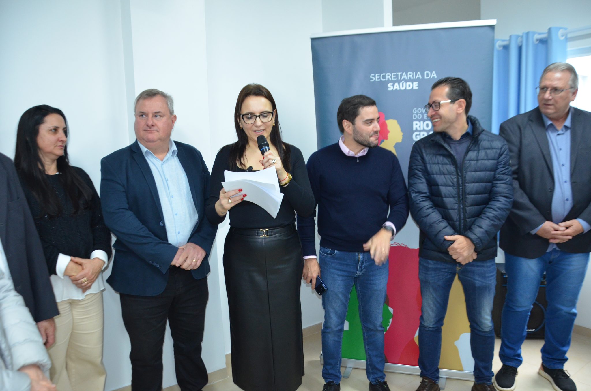 Inauguração da nova ala de saúde mental no Hospital Santa Terezinha, em Palmitinho