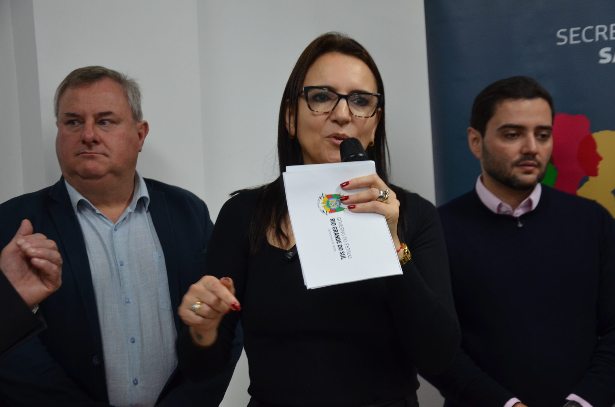Inauguração da nova ala de saúde mental no Hospital Santa Terezinha, em Palmitinho
