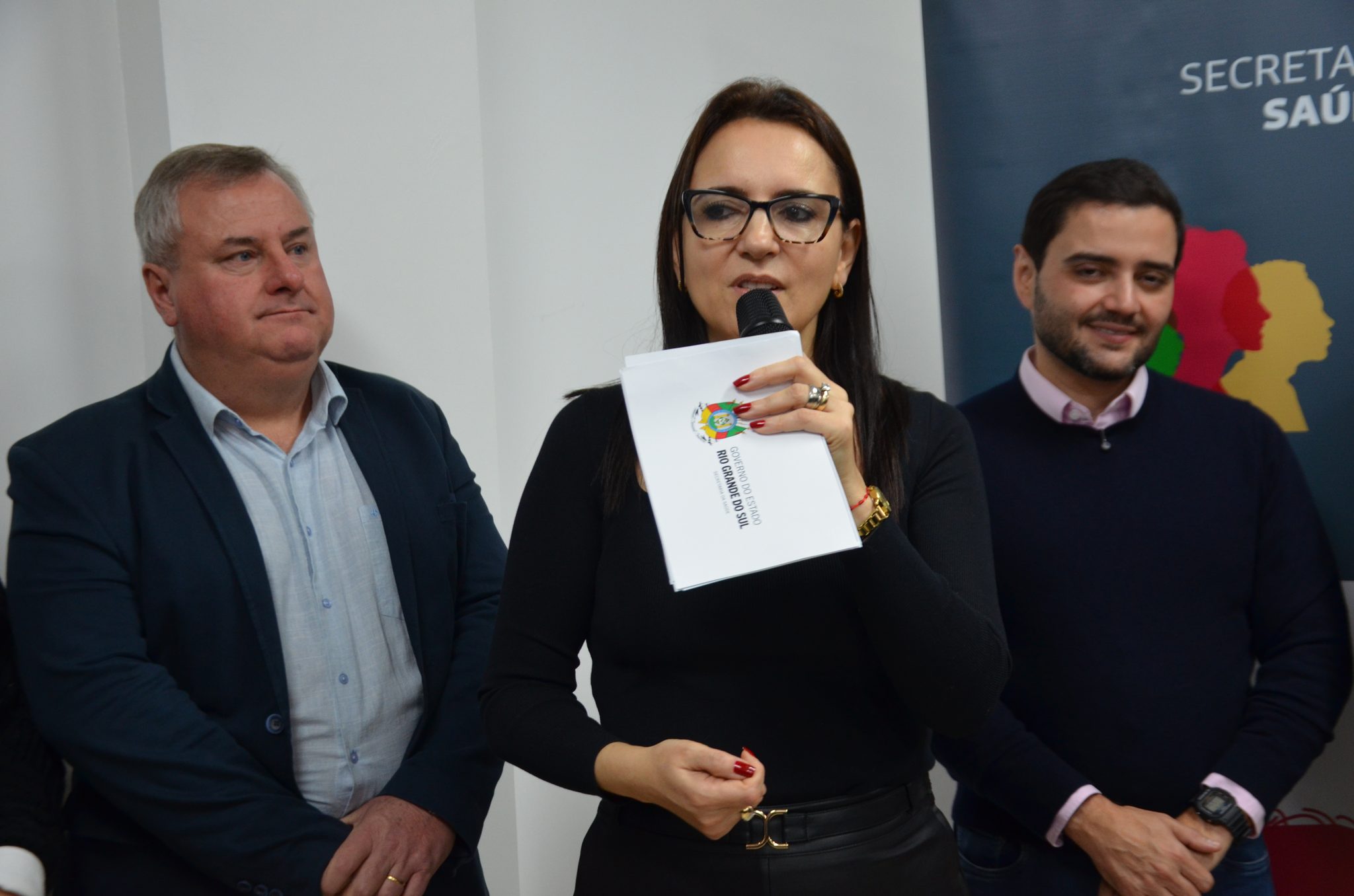 Inauguração da nova ala de saúde mental no Hospital Santa Terezinha, em Palmitinho