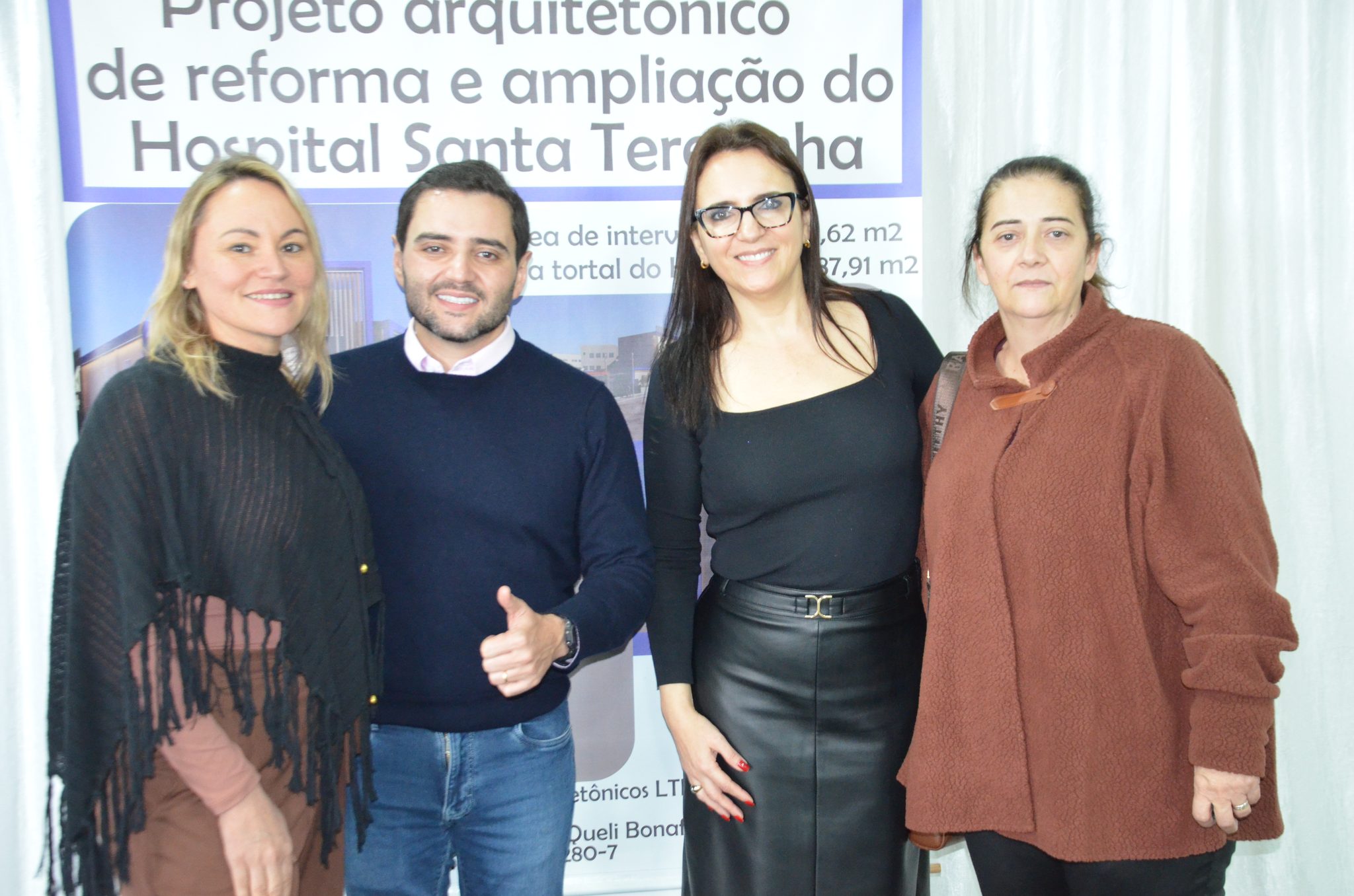 Inauguração da nova ala de saúde mental no Hospital Santa Terezinha, em Palmitinho