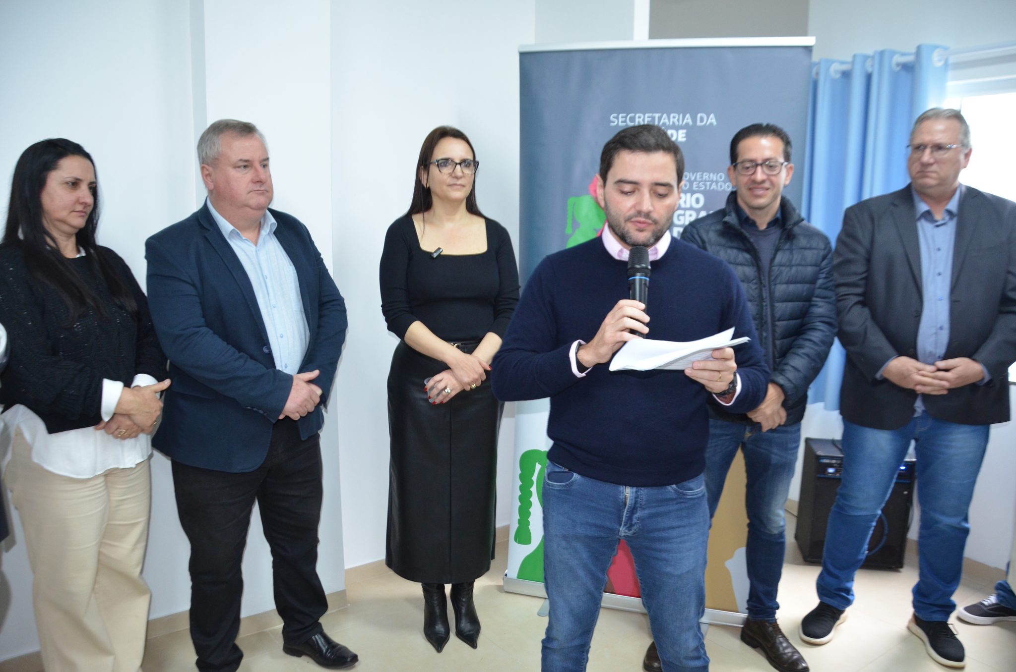 Inauguração da nova ala de saúde mental no Hospital Santa Terezinha, em Palmitinho