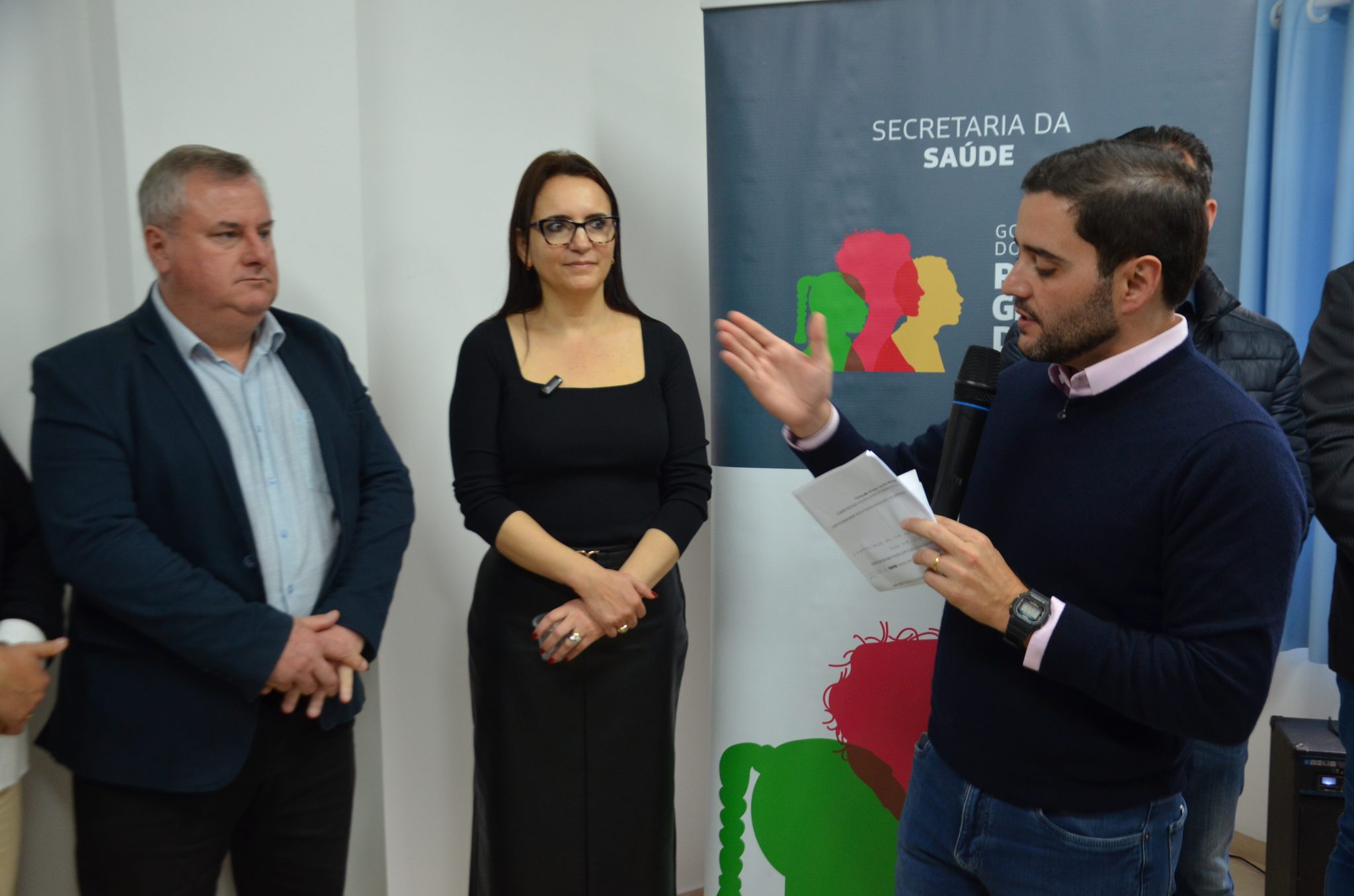 Inauguração da nova ala de saúde mental no Hospital Santa Terezinha, em Palmitinho