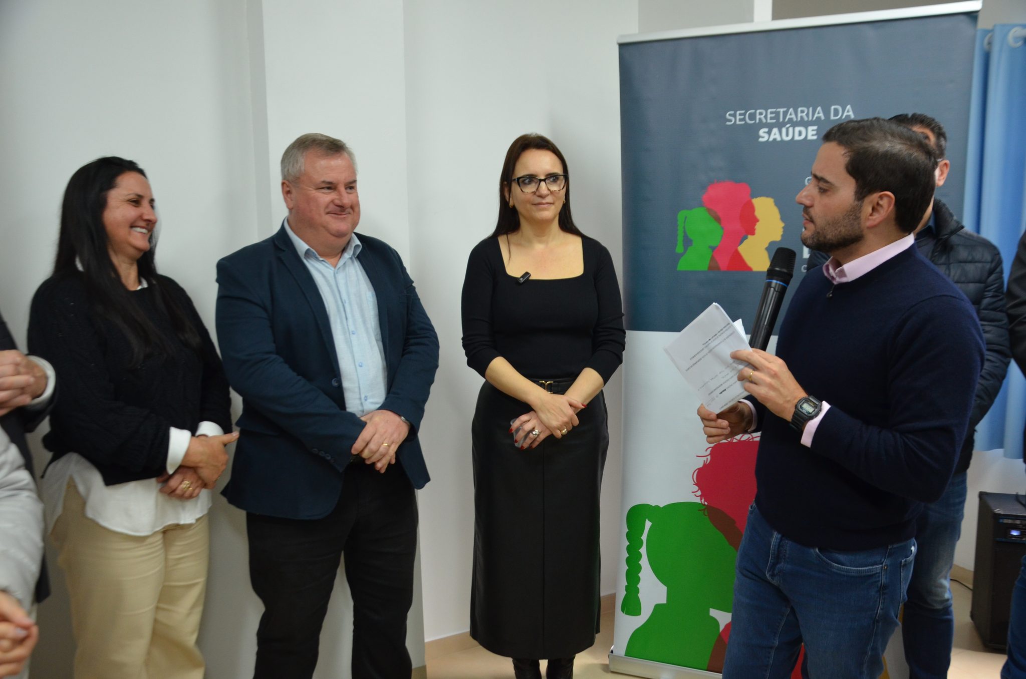 Inauguração da nova ala de saúde mental no Hospital Santa Terezinha, em Palmitinho