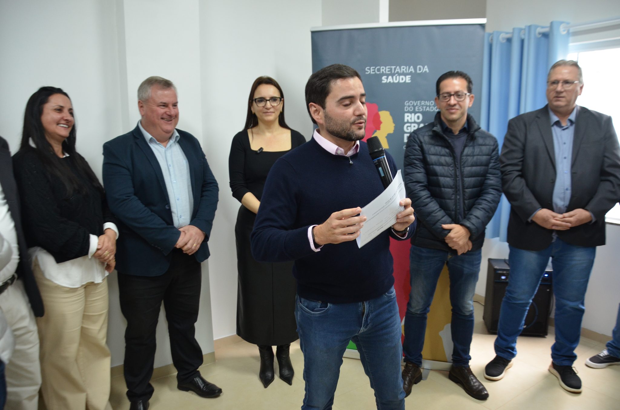 Inauguração da nova ala de saúde mental no Hospital Santa Terezinha, em Palmitinho