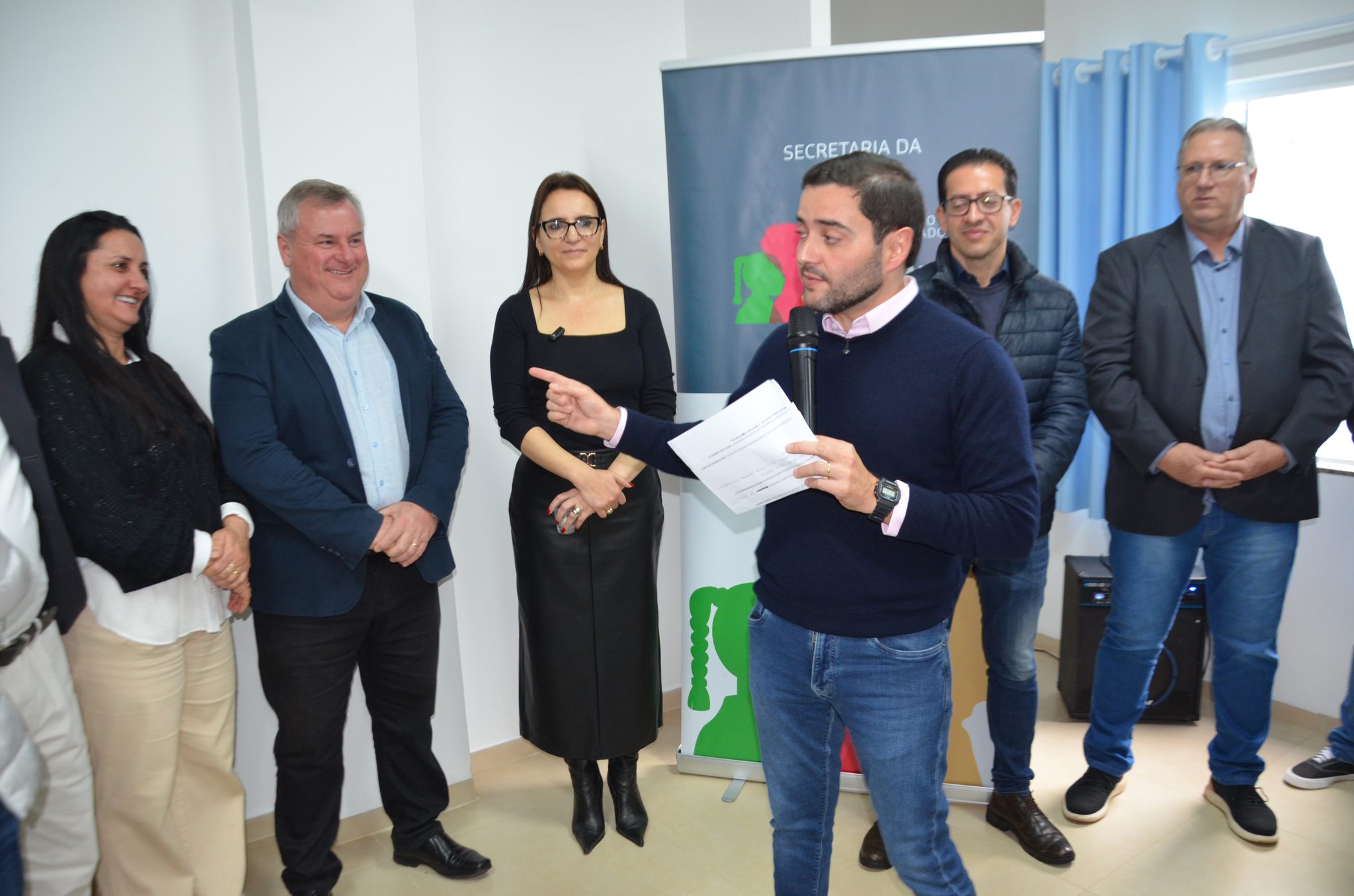 Inauguração da nova ala de saúde mental no Hospital Santa Terezinha, em Palmitinho