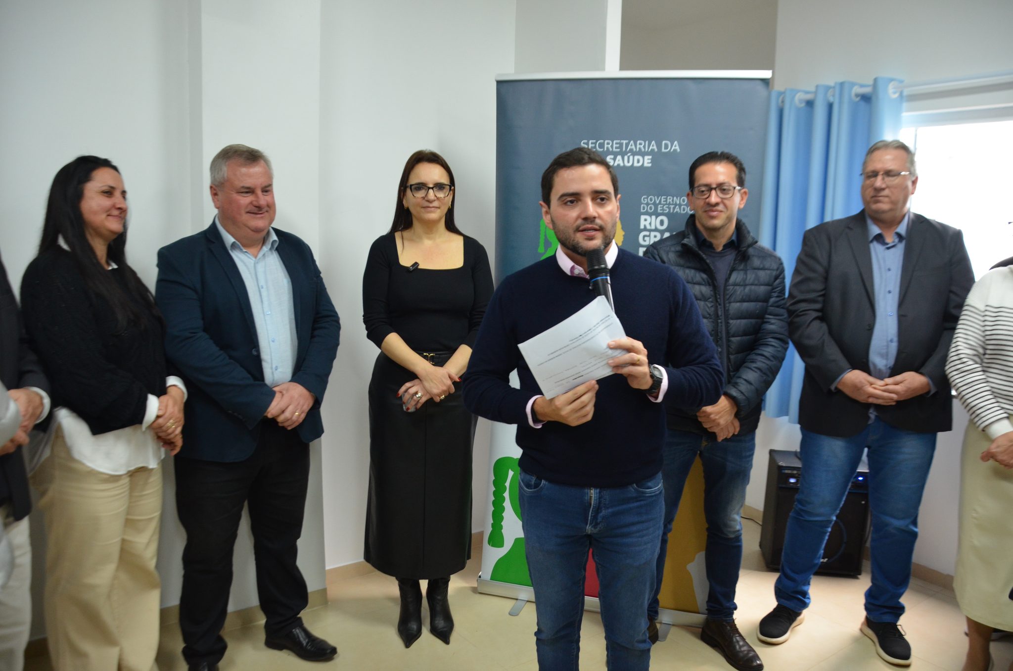 Inauguração da nova ala de saúde mental no Hospital Santa Terezinha, em Palmitinho
