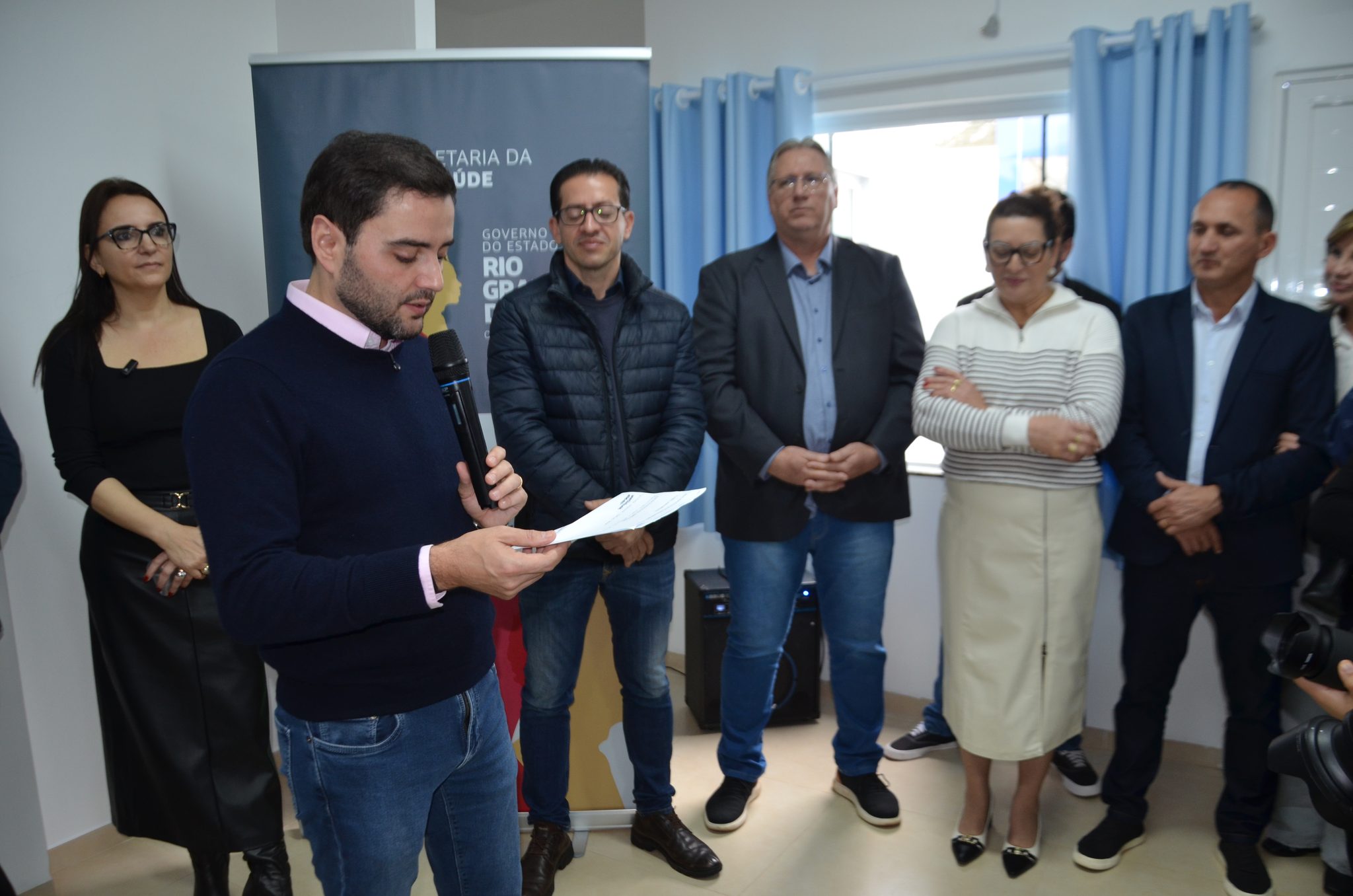 Inauguração da nova ala de saúde mental no Hospital Santa Terezinha, em Palmitinho