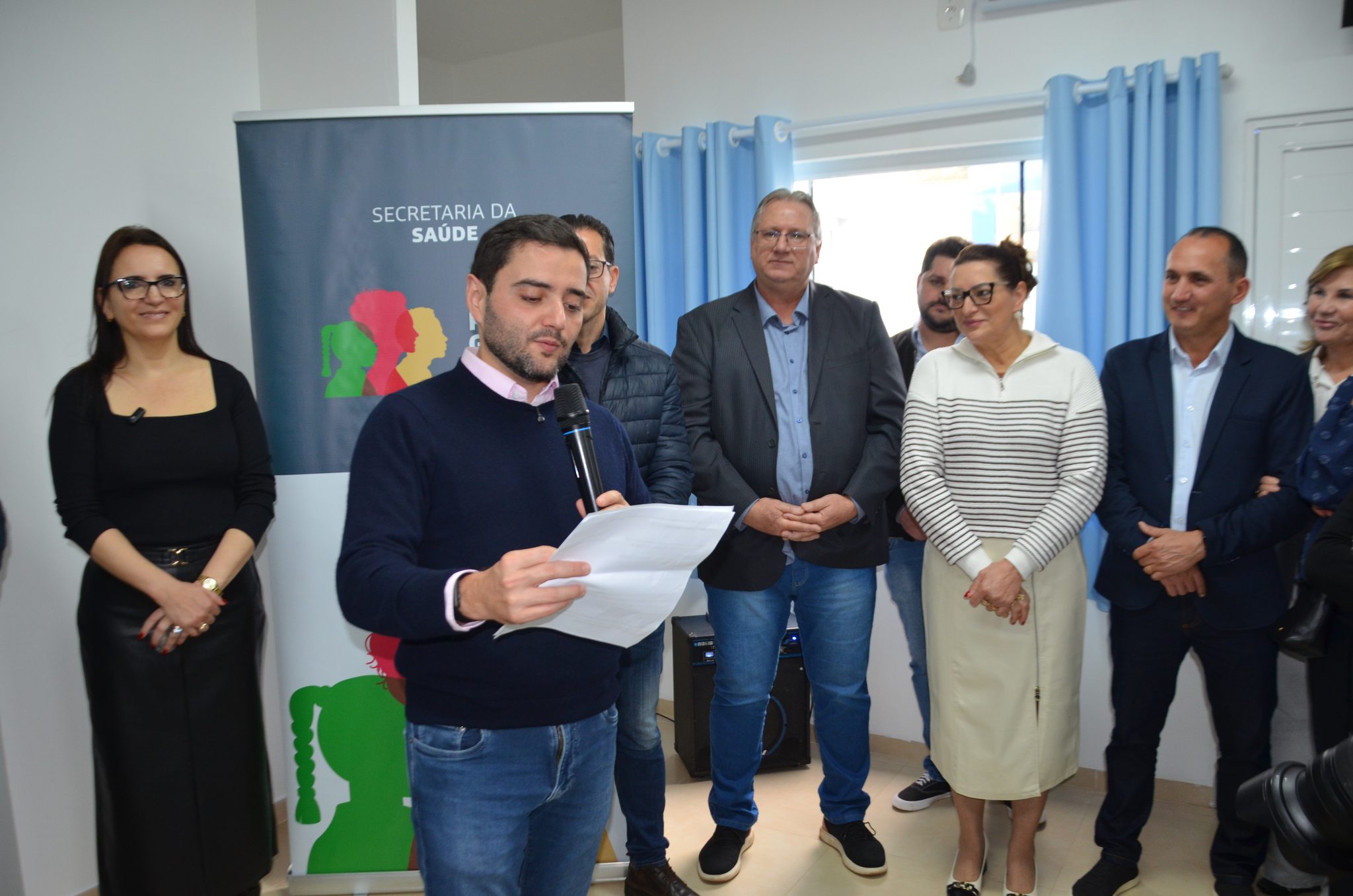Inauguração da nova ala de saúde mental no Hospital Santa Terezinha, em Palmitinho