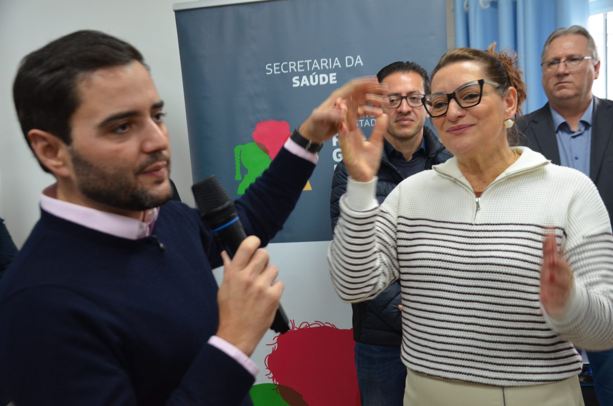 Inauguração da nova ala de saúde mental no Hospital Santa Terezinha, em Palmitinho